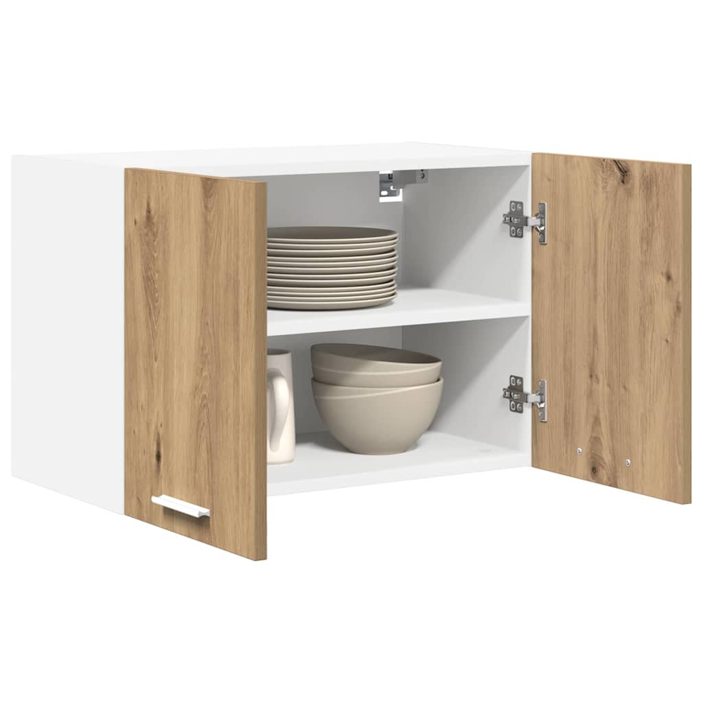 Viseći ormarić 2 pcs Umjetnički hrast i bijela 60 x 31 x 40 cm