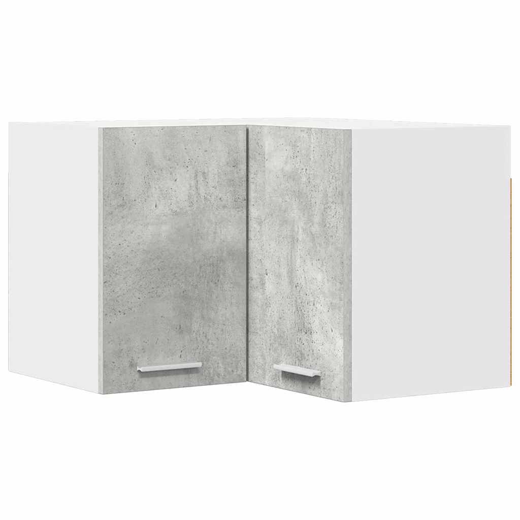 Viseći ormarić s pohranom Beton siva i bijela 57 x 57 x 40 cm