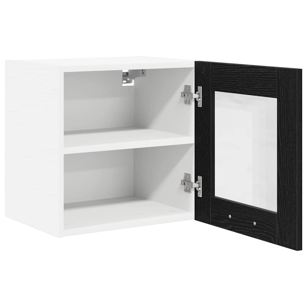 Viseći ormarić s pohranom 2 pcs Crni hrast 40 x 31 x 40 cm