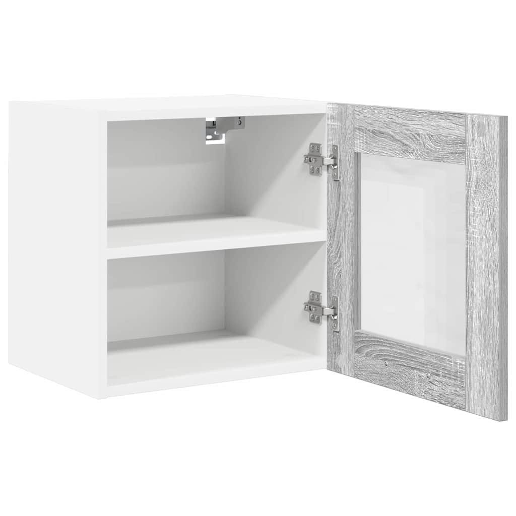 Viseći ormarić s pohranom 2 pcs Siva Sonoma 40 x 31 x 40 cm