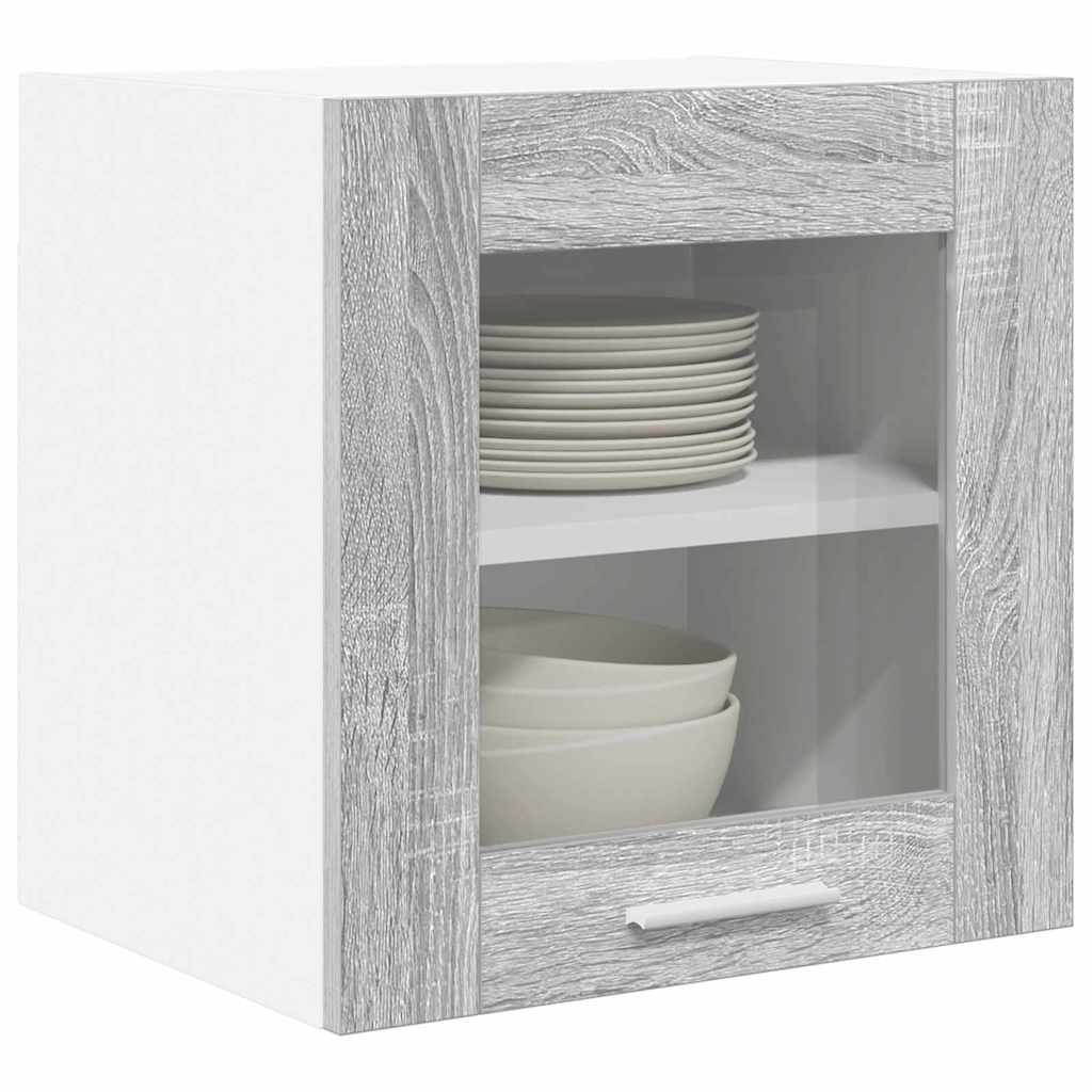Viseći ormarić s pohranom 2 pcs Siva Sonoma 40 x 31 x 40 cm