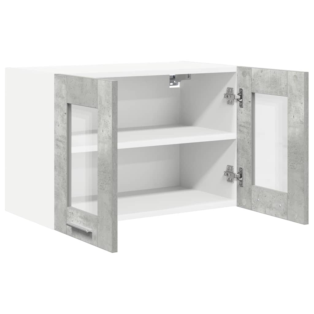 Viseći ormarić s pohranom 2 pcs Betonski sivi 60 x 31 x 40 cm