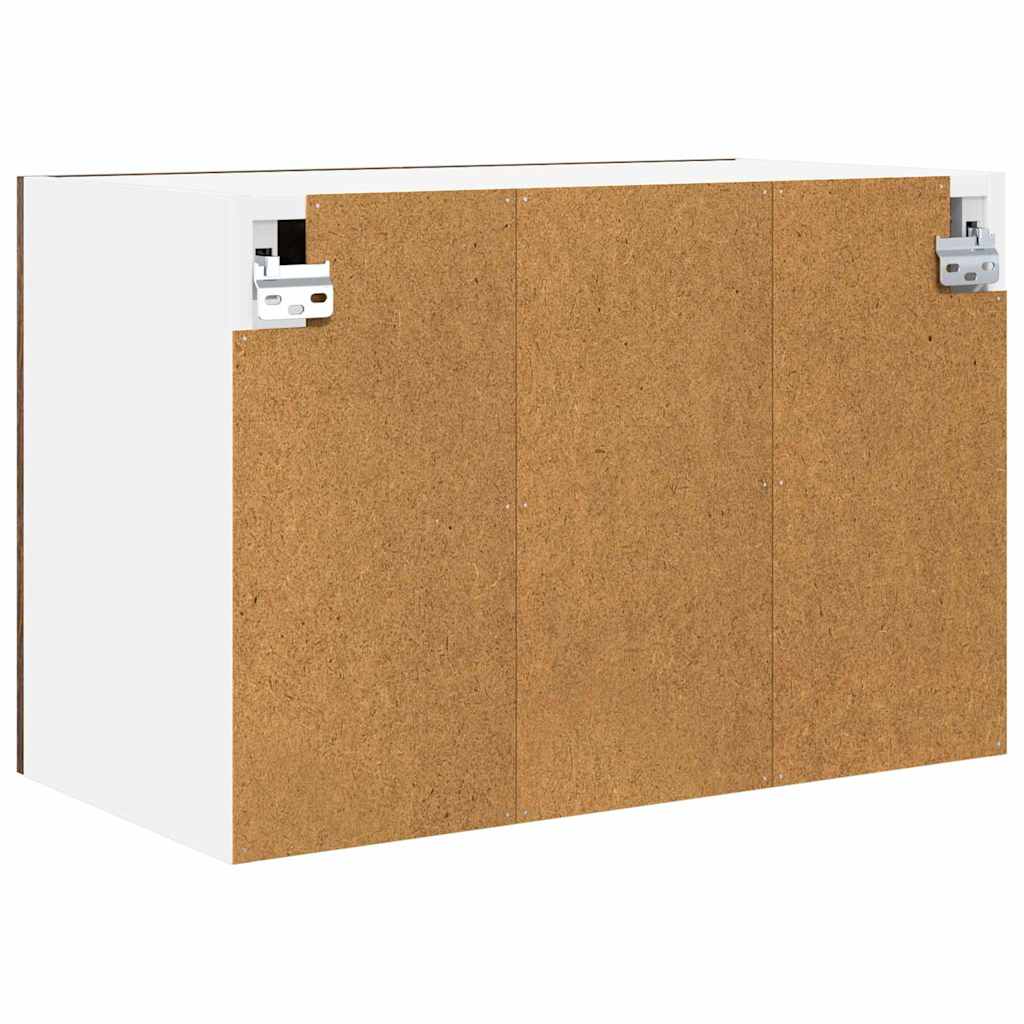 Viseći ormarić s pohranom 2 pcs Dimljeni hrast 60 x 31 x 40 cm