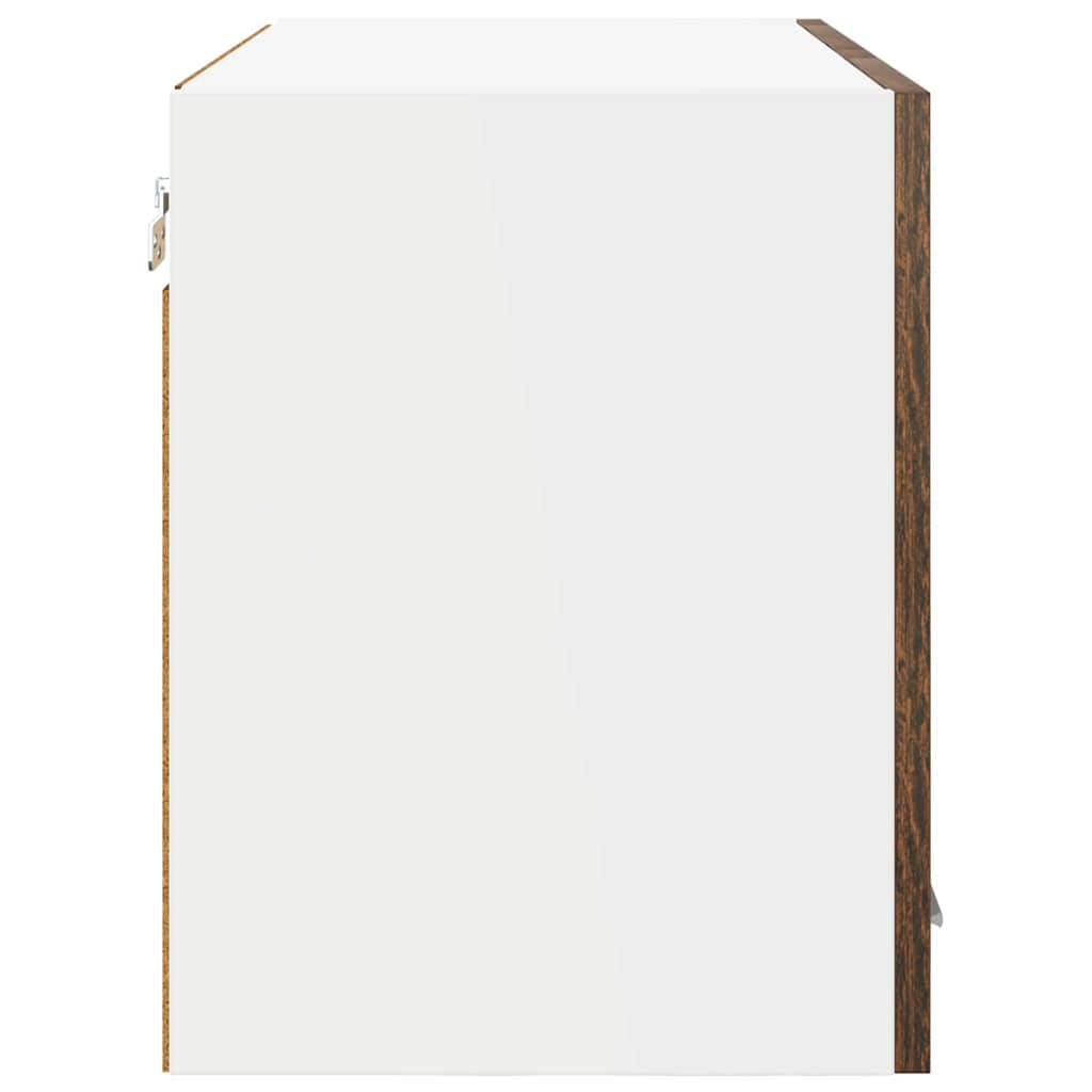 Viseći ormarić s pohranom 2 pcs Dimljeni hrast 60 x 31 x 40 cm