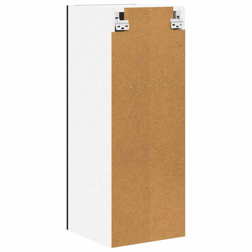 Viseći ormarić 2 pcs Crni hrast i bijela 30 x 31 x 80 cm