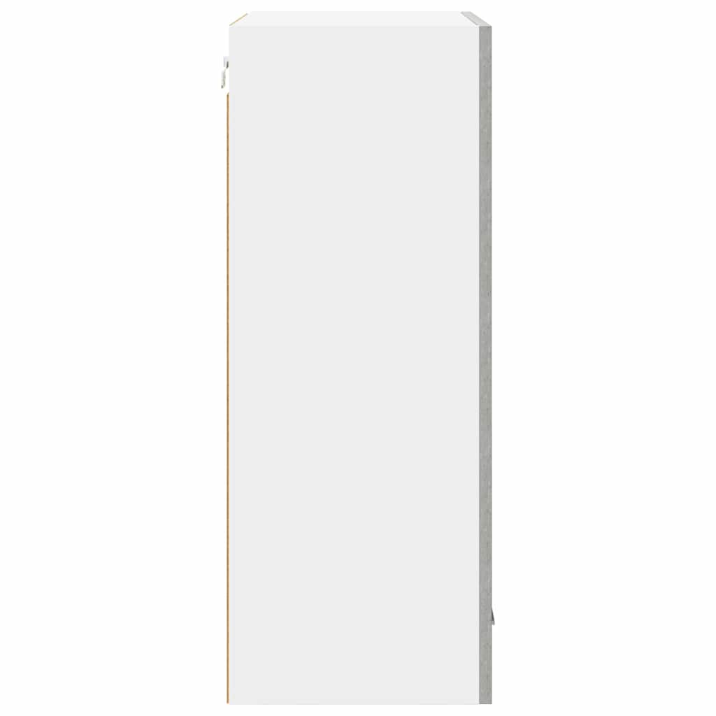 Viseći ormarić s pohranom Beton siva i bijela 50 x 31 x 80 cm