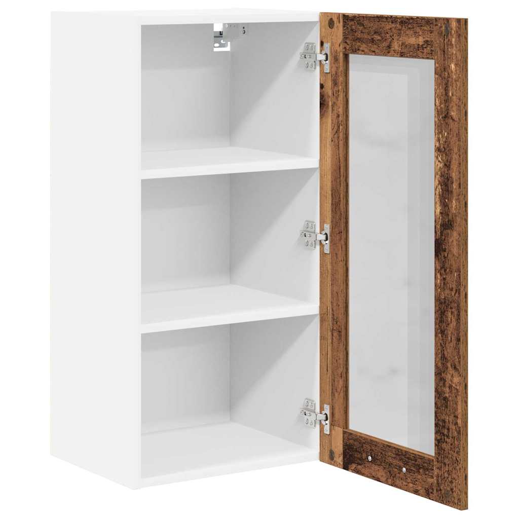 Viseći ormarić s pohranom 2 pcs Staro drvo 40 x 31 x 80 cm