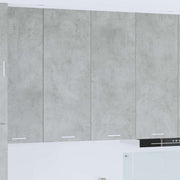 Viseći ormarić Betonski sivi 80 x 31 x 100 cm Konstruirano drvo