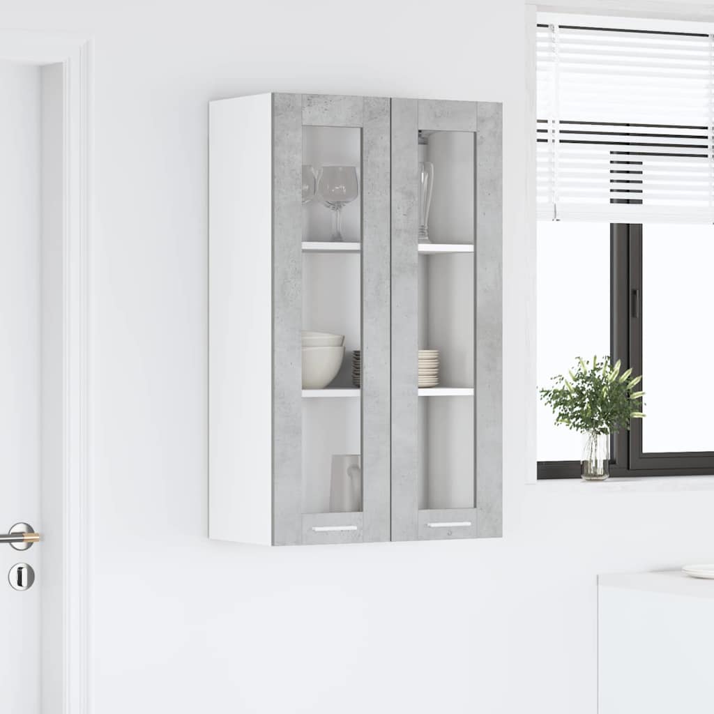 Viseći ormarić Betonski sivi 60 x 31 x 100 cm Konstruirano drvo