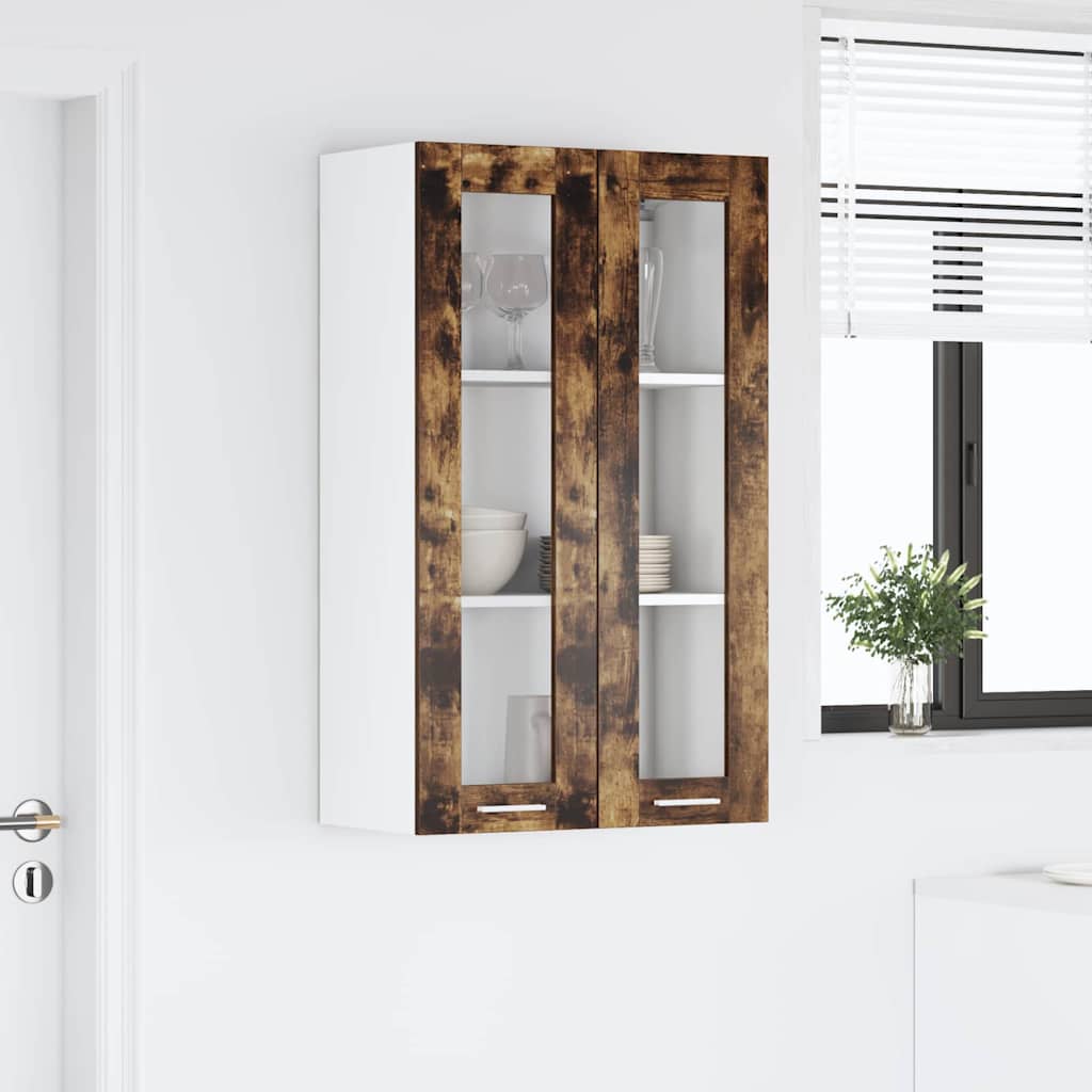 Viseći ormarić s pohranom Dimljeni hrast 60 x 31 x 100 cm