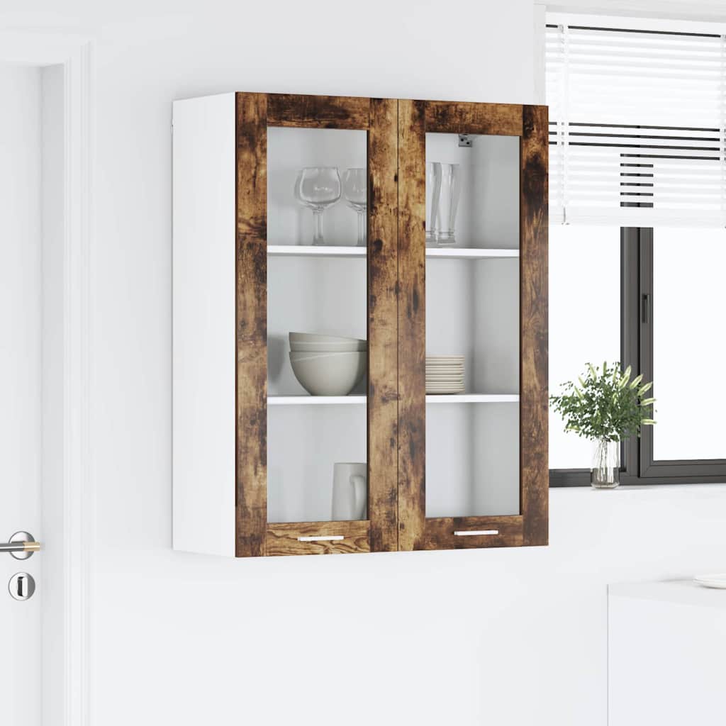 Viseći ormarić s pohranom Dimljeni hrast 80 x 31 x 100 cm