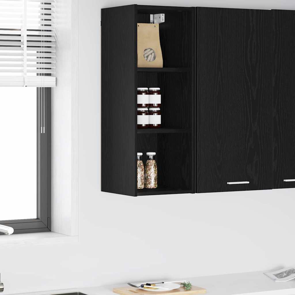 Viseći ormarić Crni hrast 30 x 29,5 x 80 cm Konstruirano drvo