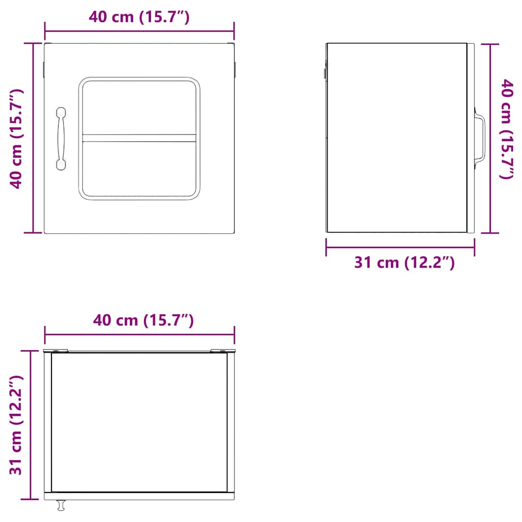 Ploča za perilicu posuđa s pohranom Kalmar 2 pcs Betonski sivi