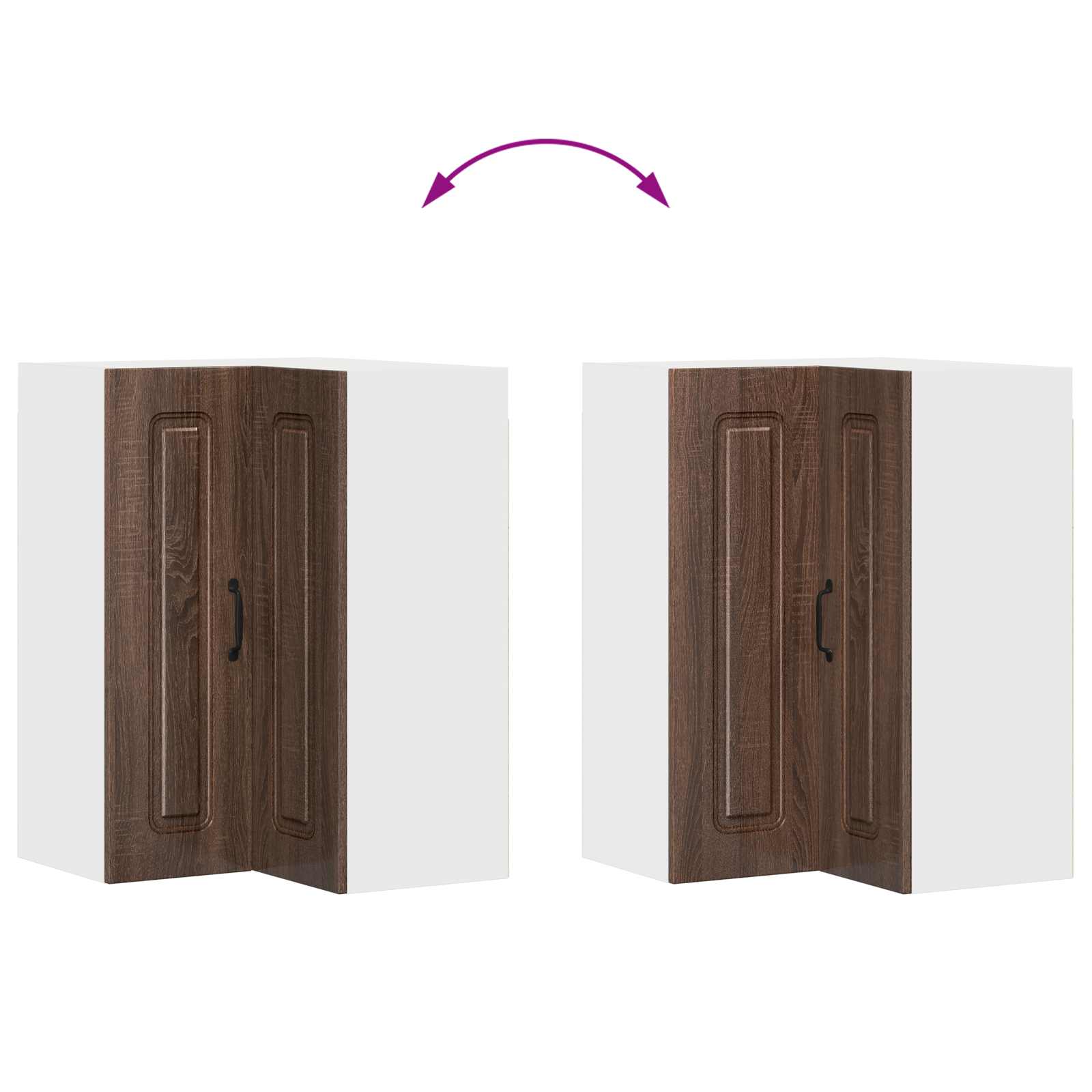 Ploča za perilicu posuđa Kalmar Smeđi hrast 57 x 57 x 80 cm