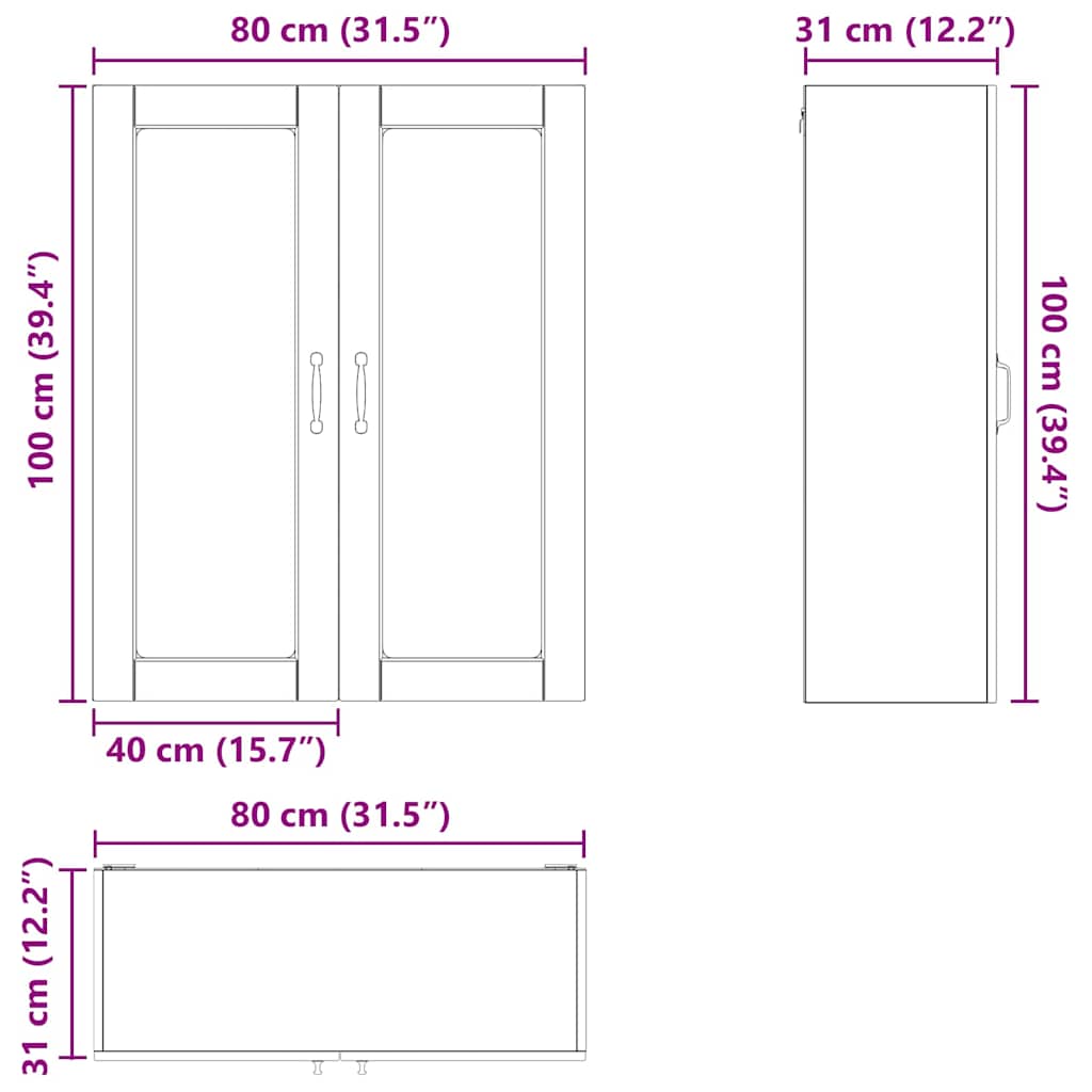 Ploča za perilicu posuđa Kalmar Betonski sivi 80 x 31 x 100 cm