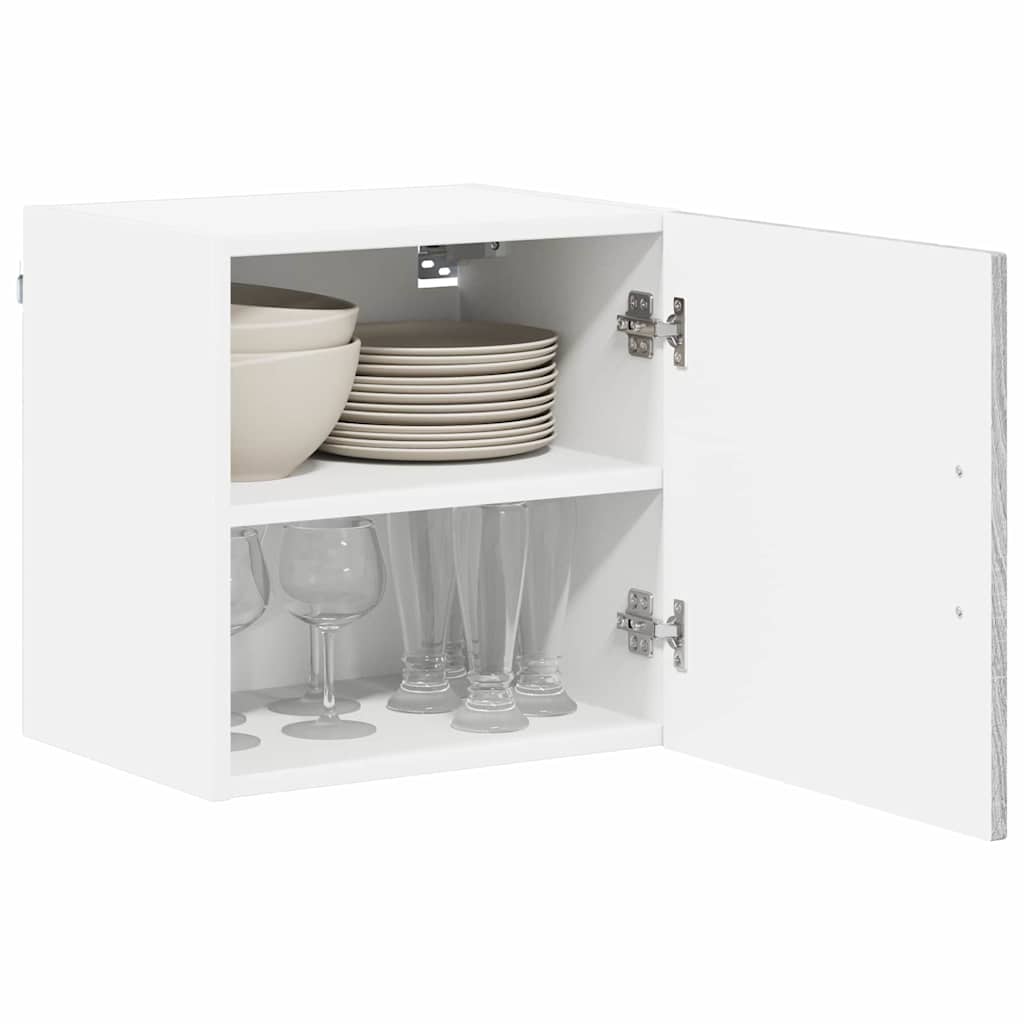 Ormar za Zid Lucca 2 pcs Siva sonoma 40 x 31 x 40 cm