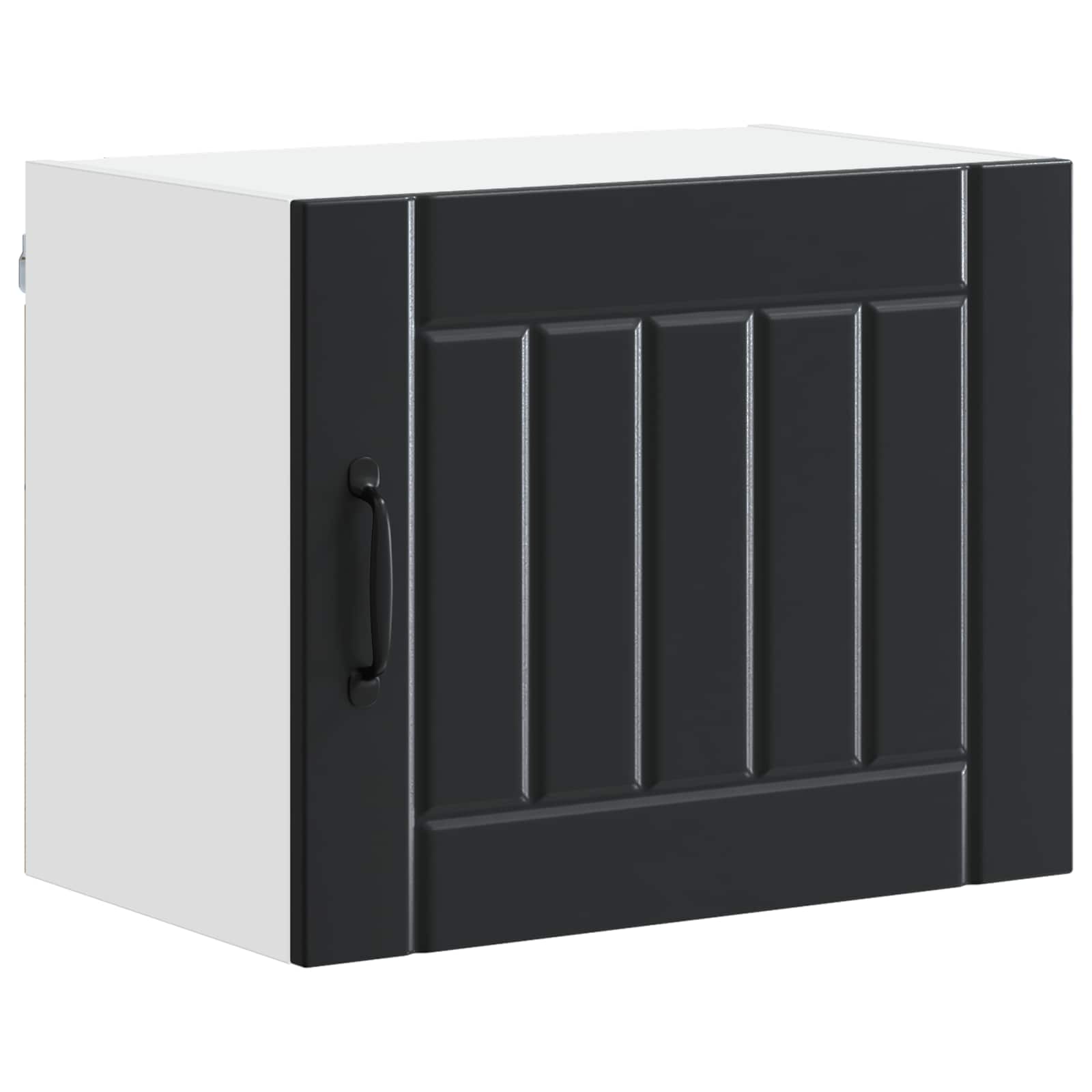 Ormar za Zid Lucca 2 pcs Crna 50 x 31 x 40 cm Konstruirano drvo