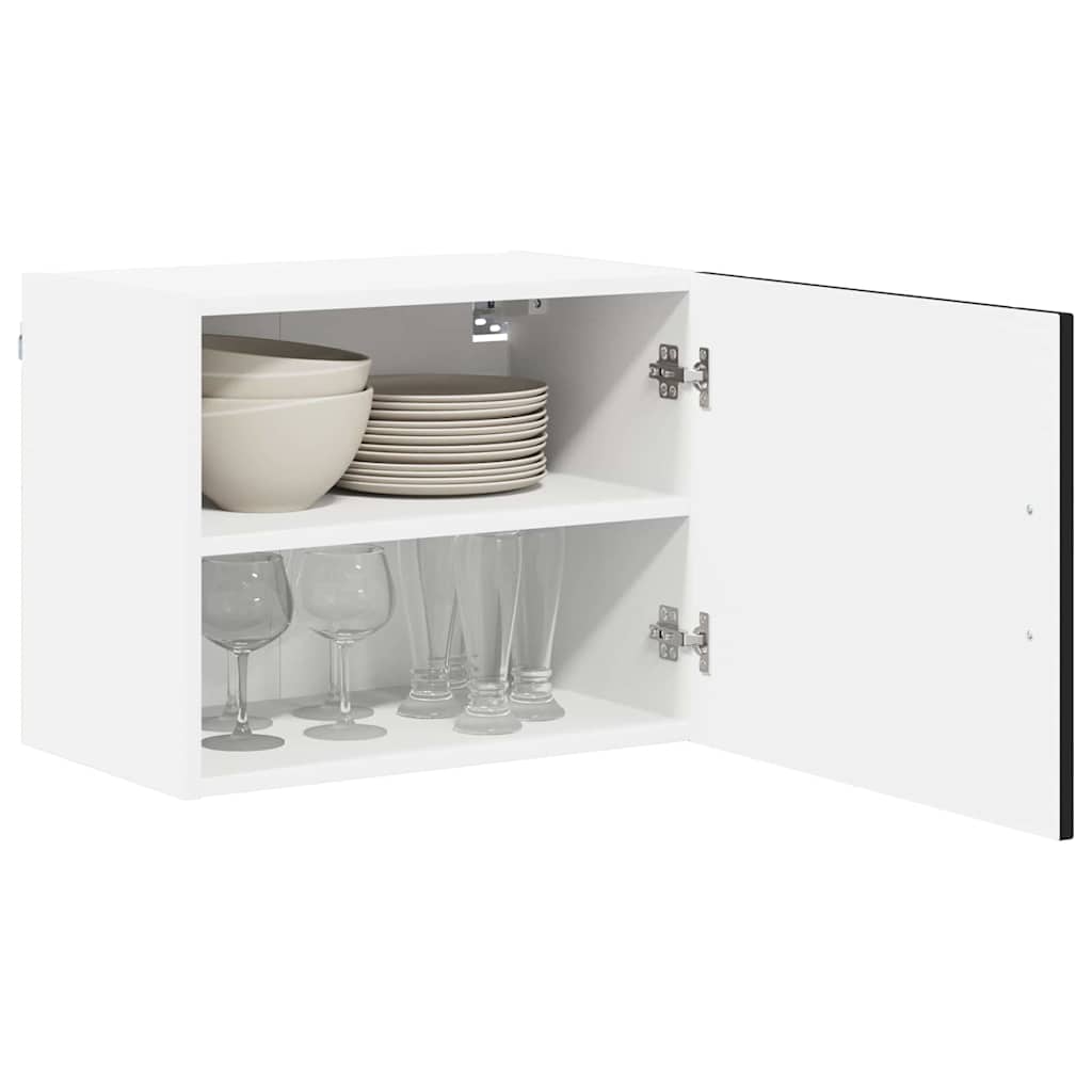 Ormar za Zid Lucca 2 pcs Crna 50 x 31 x 40 cm Konstruirano drvo