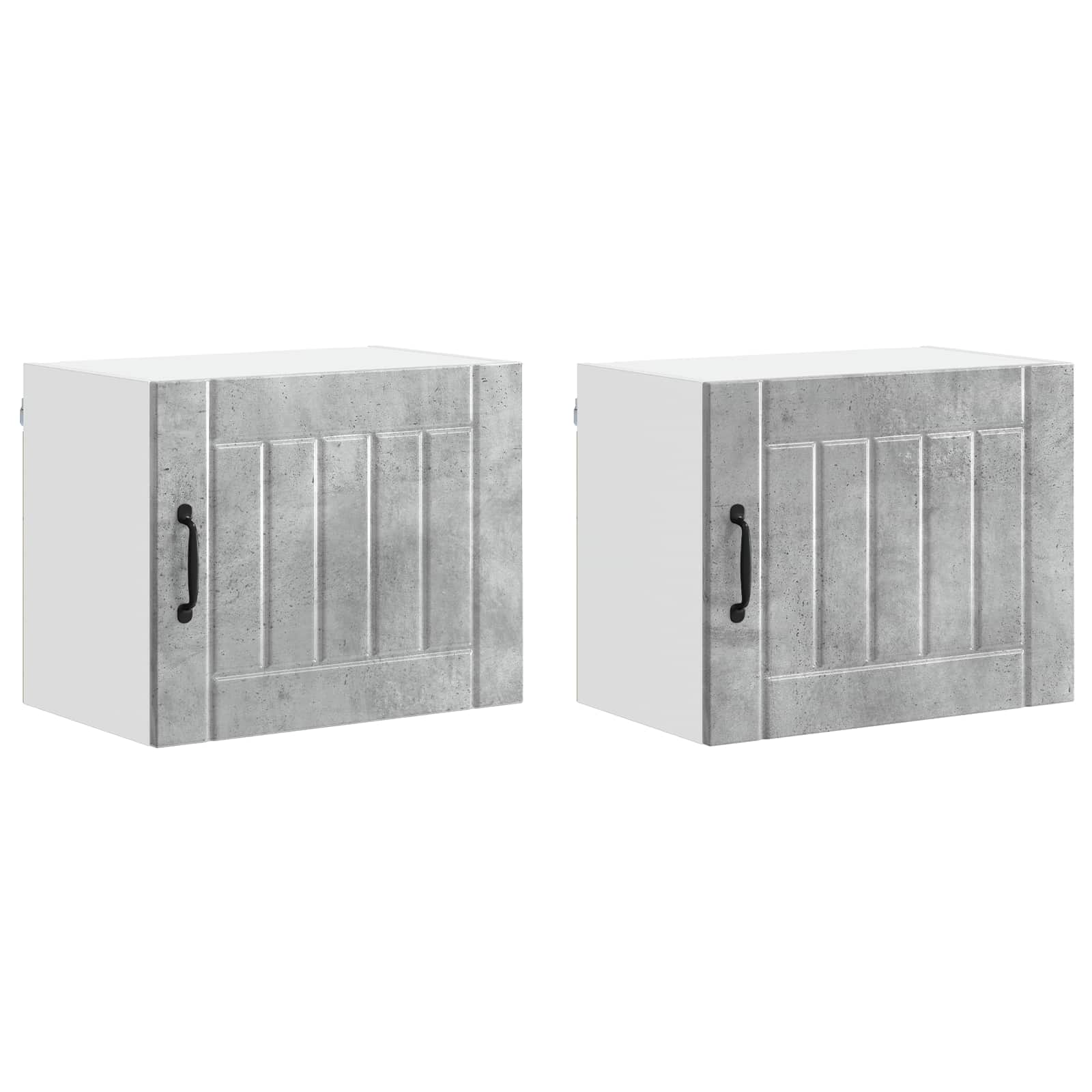 Ormar za Zid Lucca 2 pcs Betonska siva 50 x 31 x 40 cm