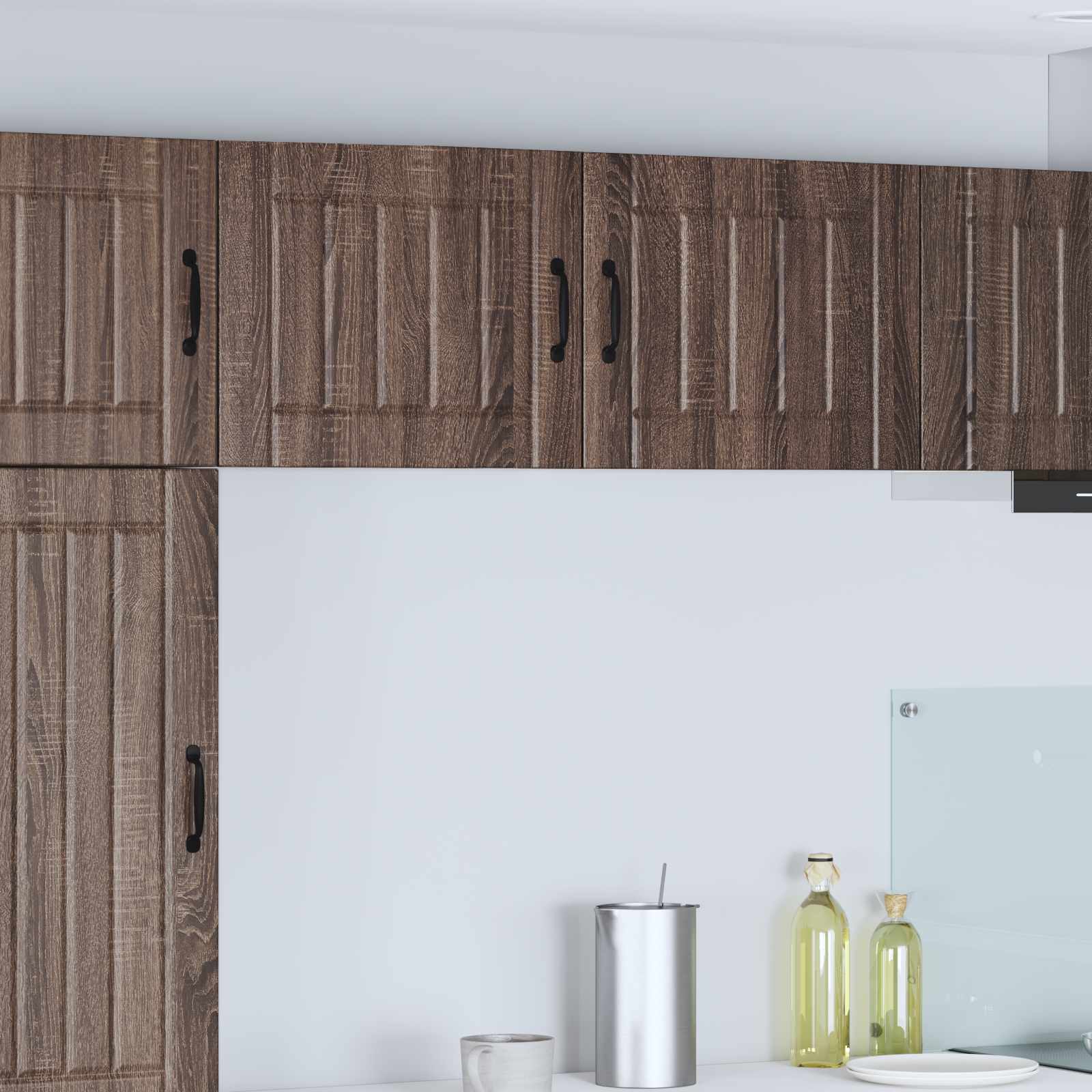 Ormar za Zid Lucca 2 pcs Smeđi hrast 50 x 31 x 40 cm