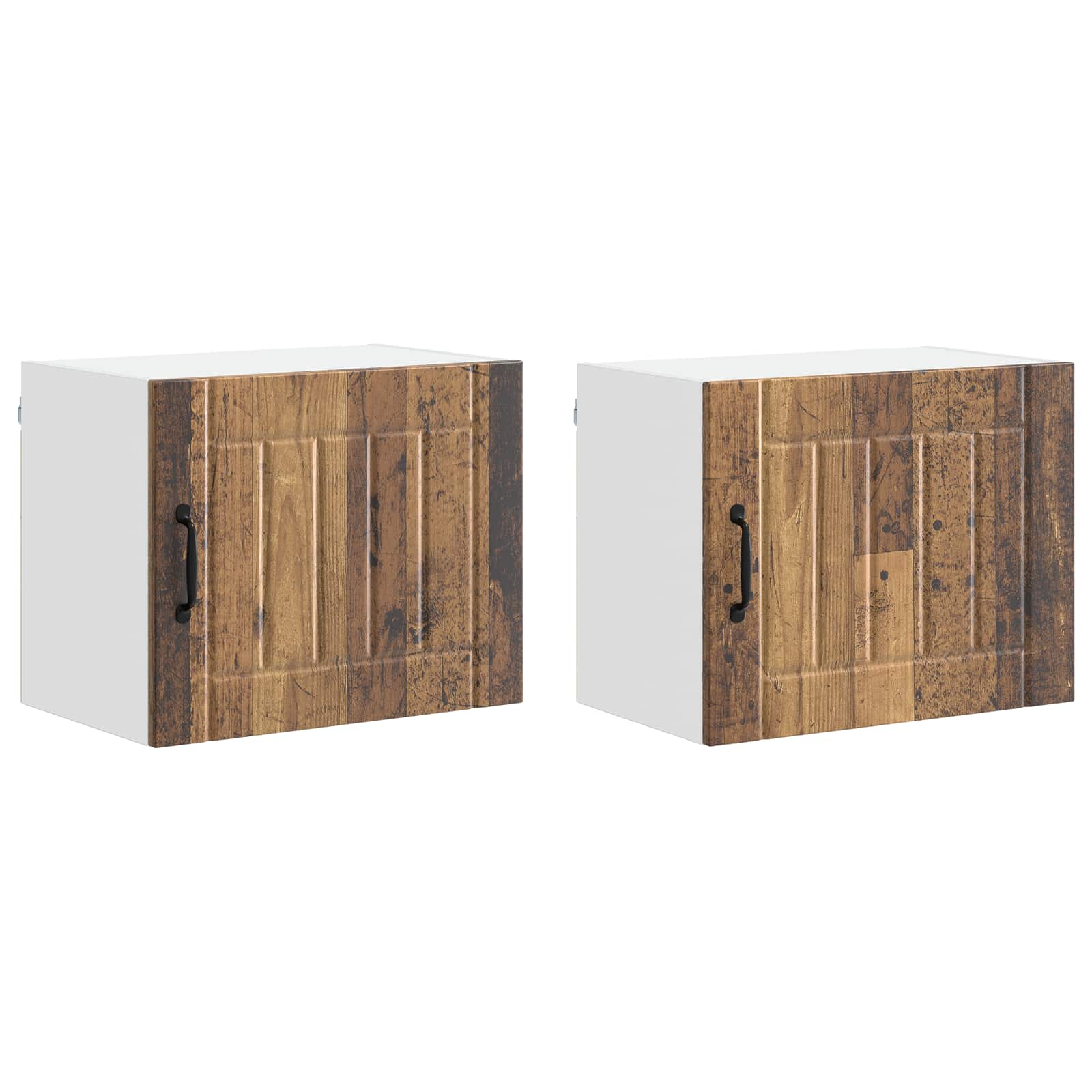 Ormar za Zid Lucca 2 pcs Staro drvo 50 x 31 x 40 cm