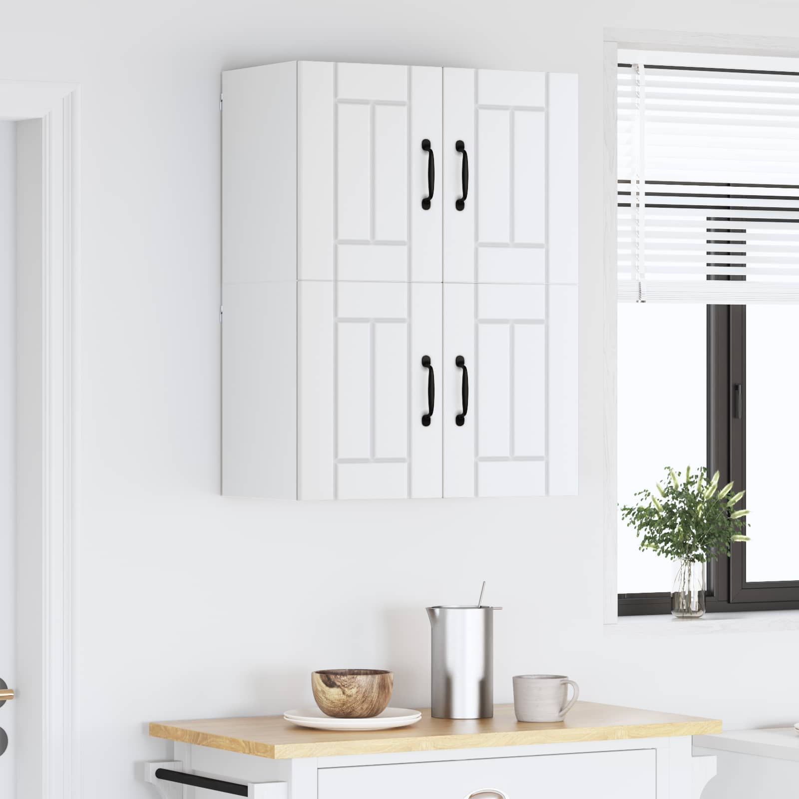 Ormar za Zid Lucca 2 pcs Bijela 60 x 31 x 40 cm