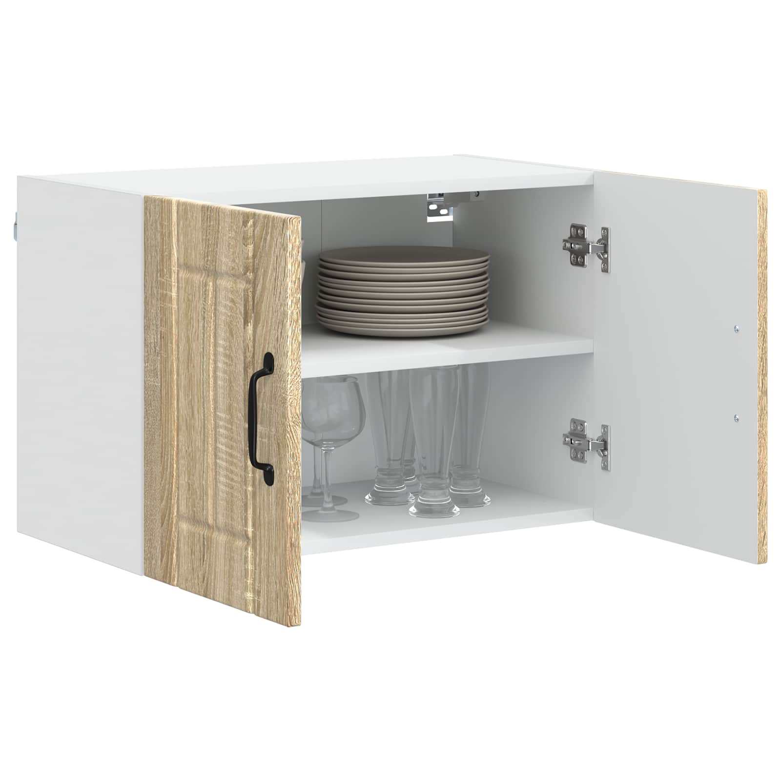 Ormar za Zid Lucca 2 pcs Hrast sonoma 60 x 31 x 40 cm