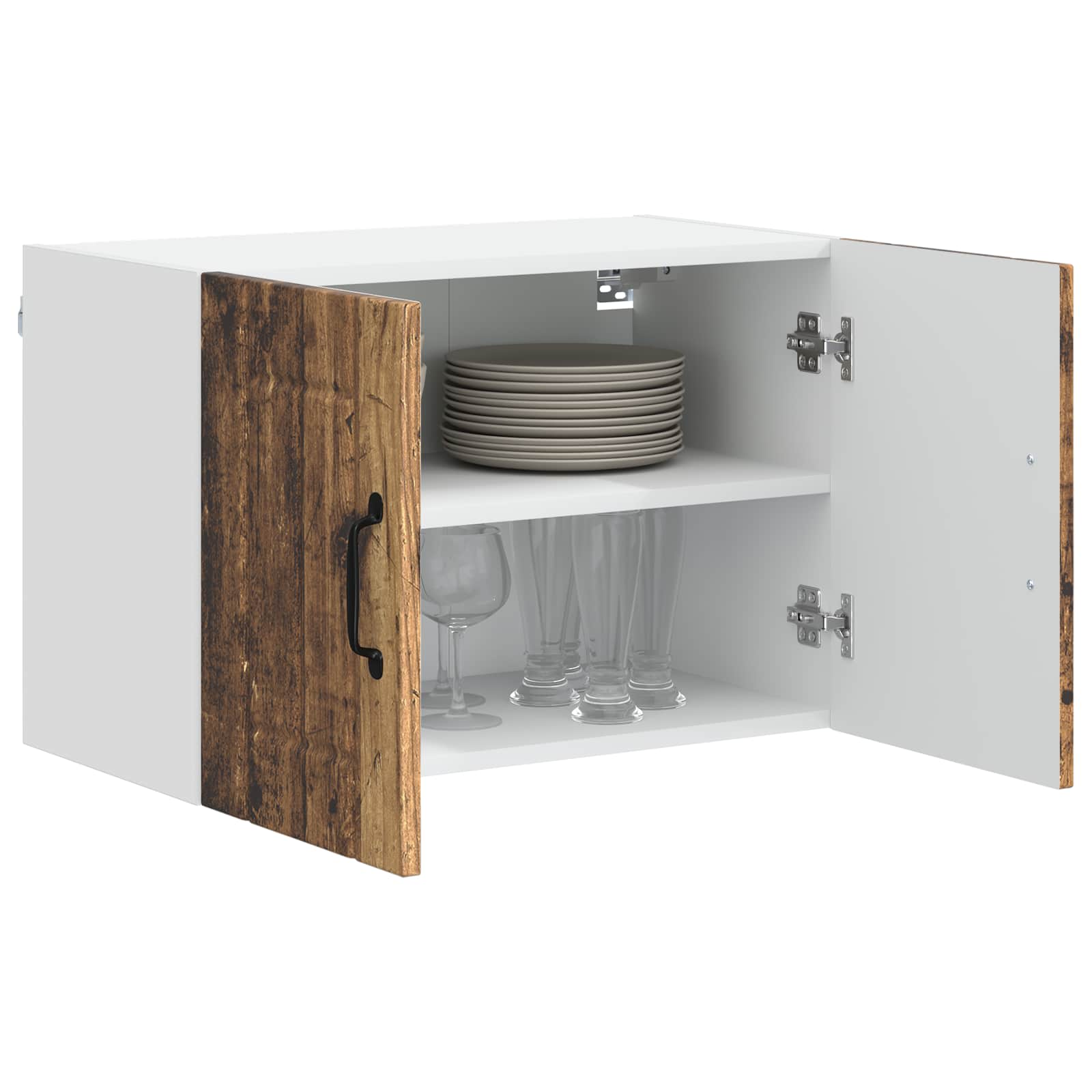 Ormar za Zid Lucca 2 pcs Staro drvo 60 x 31 x 40 cm