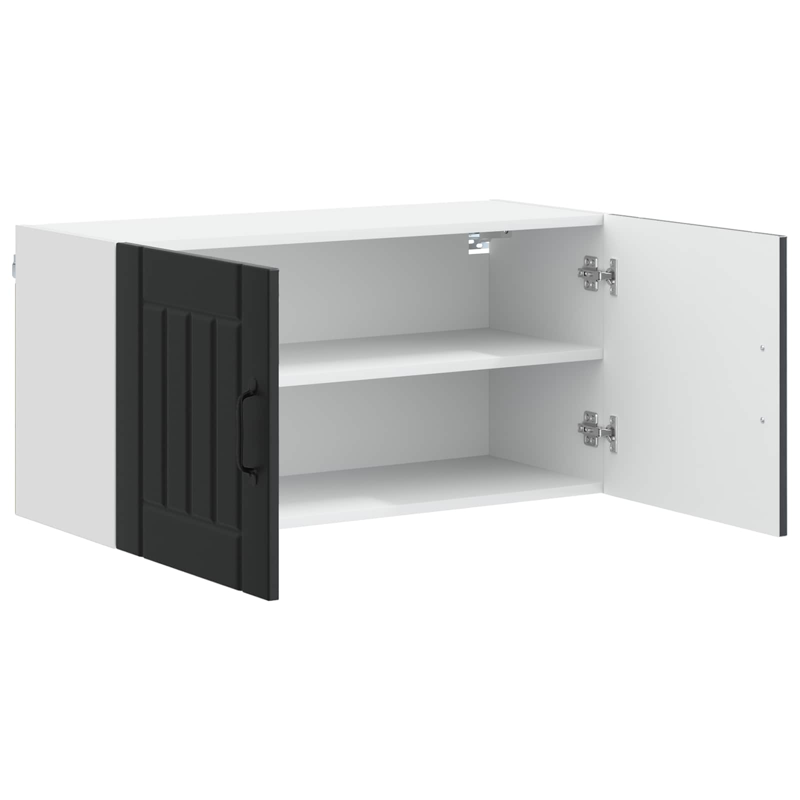 Ormar za Zid Lucca Crna 80 x 31 x 40 cm Konstruirano drvo