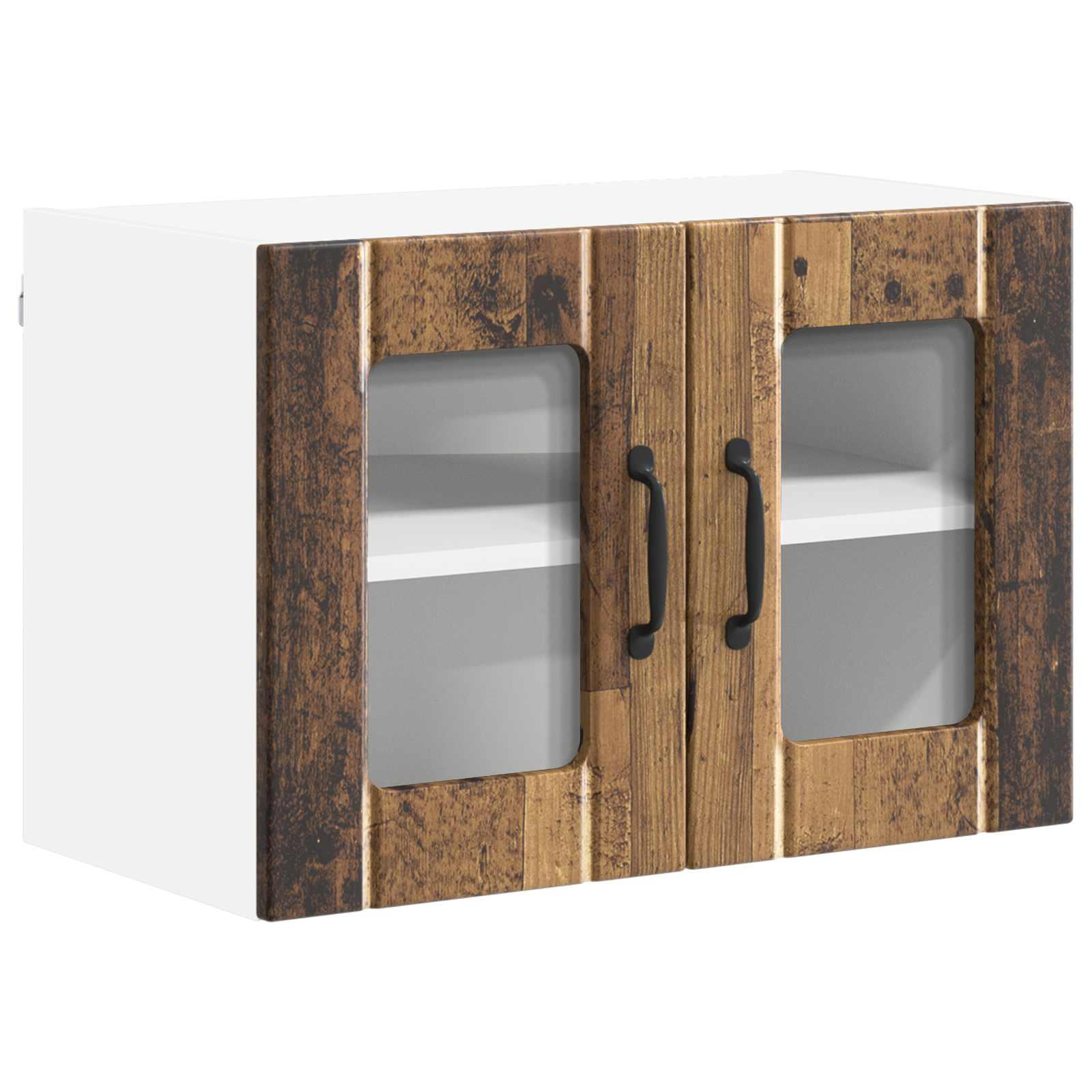 Zidni stakleni ormarić Lucca Staro drvo 60 x 31 x 40 cm