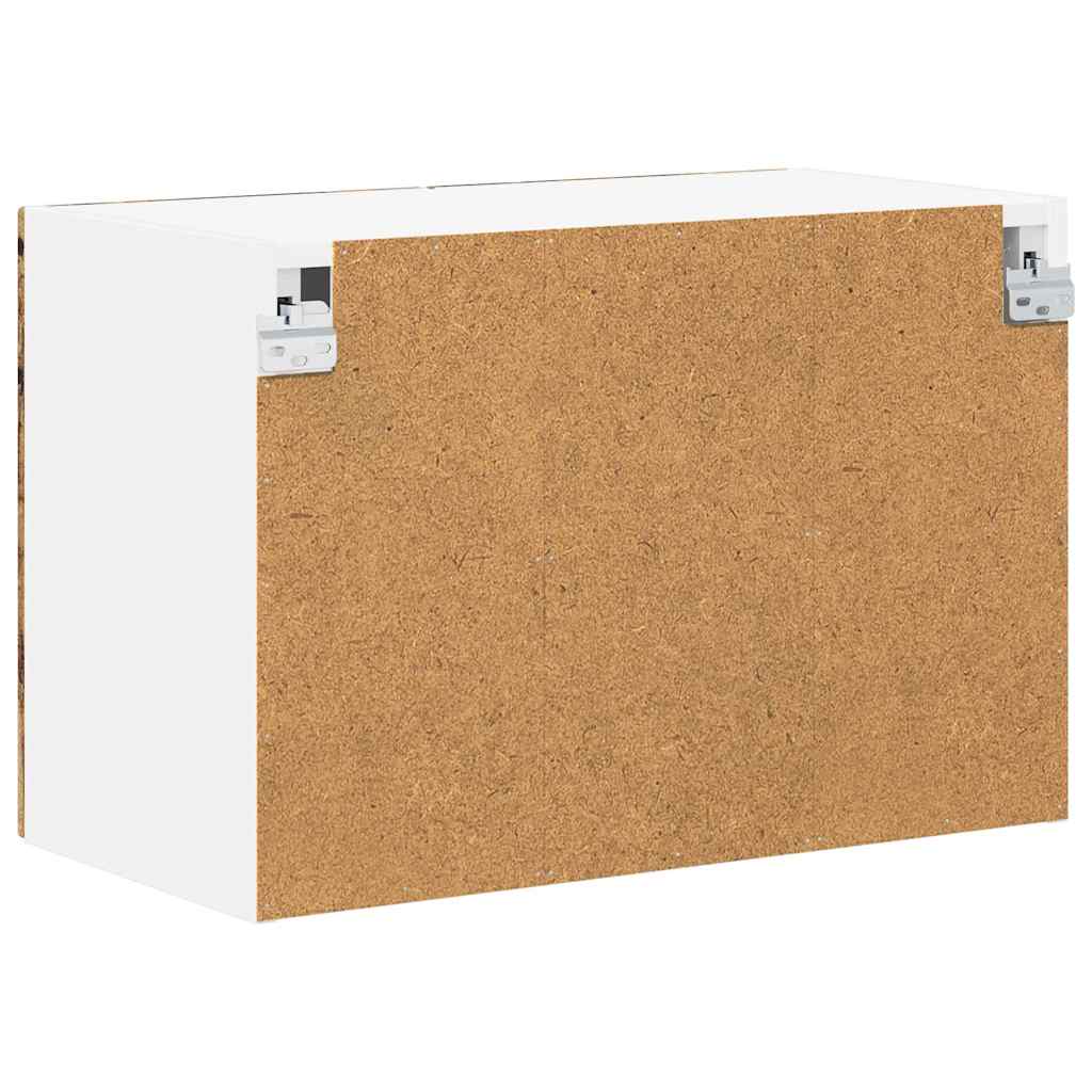 Zidni stakleni ormarić Lucca 2 pcs Staro drvo 60 x 31 x 40 cm