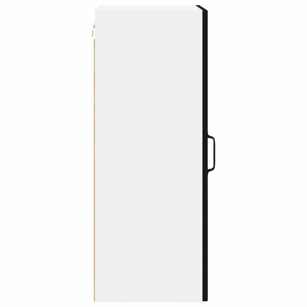 Zidni stakleni ormarić Lucca 2 pcs Crna 40 x 31 x 80 cm