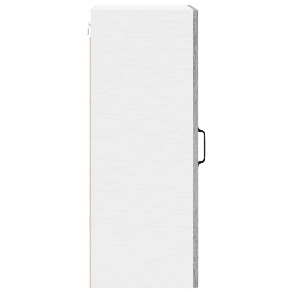 Zidni stakleni ormarić Lucca 2 pcs Siva sonoma 40 x 31 x 80 cm