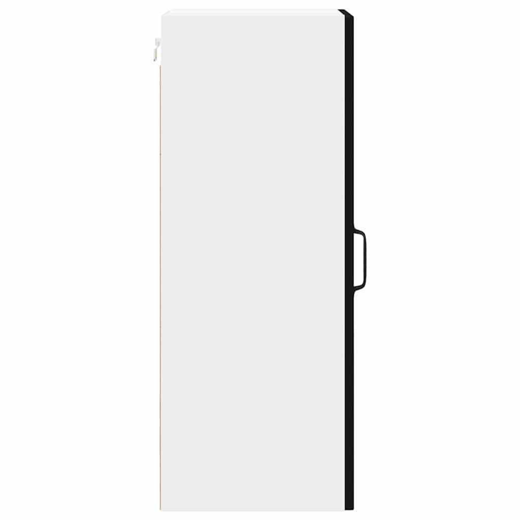 Ormar za Zid Lucca Crna 30 x 31 x 80 cm Konstruirano drvo