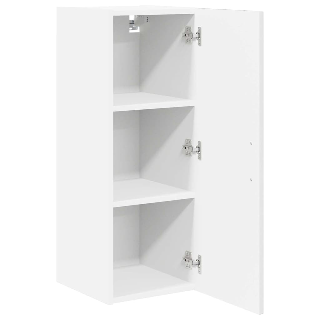 Ormar za Zid Lucca 2 pcs Bijela visokog sjaja 30 x 31 x 80 cm
