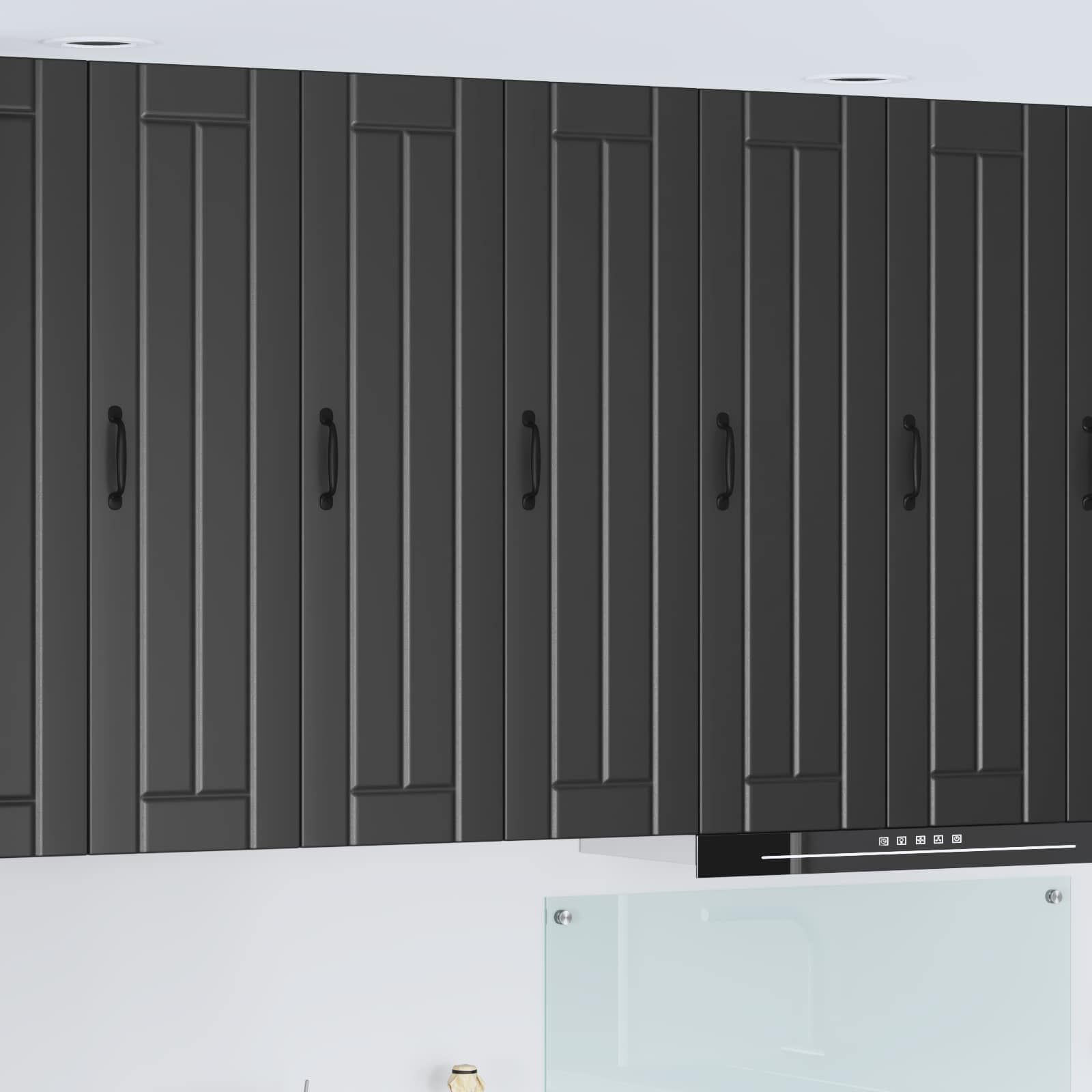 Ormar za Zid Lucca Crna 30 x 31 x 100 cm Konstruirano drvo