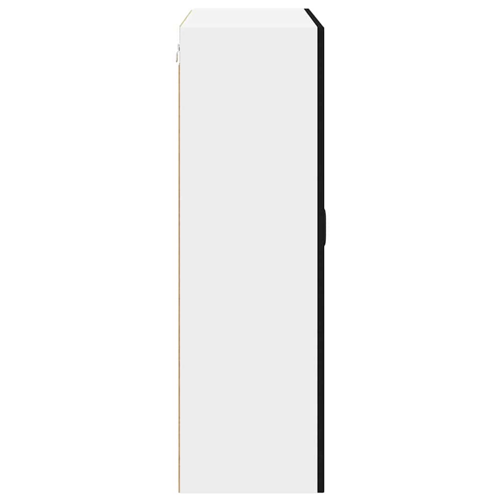 Zidni stakleni ormarić Lucca Crna 80 x 31 x 100 cm