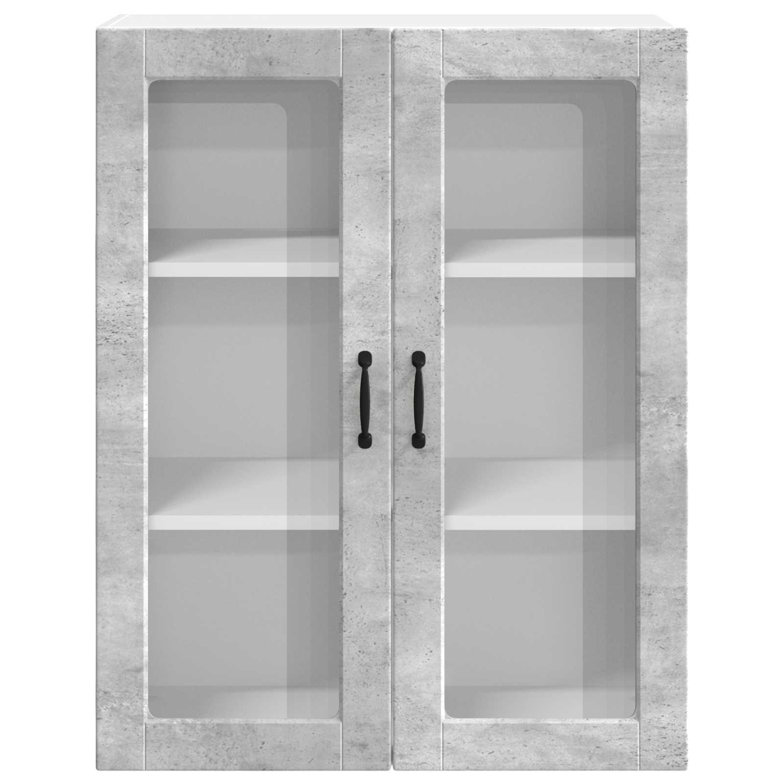 Zidni stakleni ormarić Lucca Betonska siva 80 x 31 x 100 cm