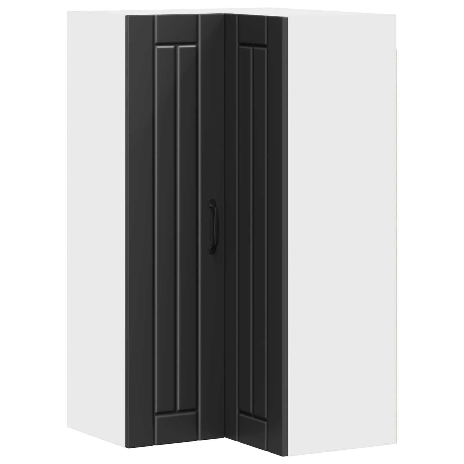 Zidni kutni ormar Lucca Crna 57 x 57 x 100 cm Konstruirano drvo