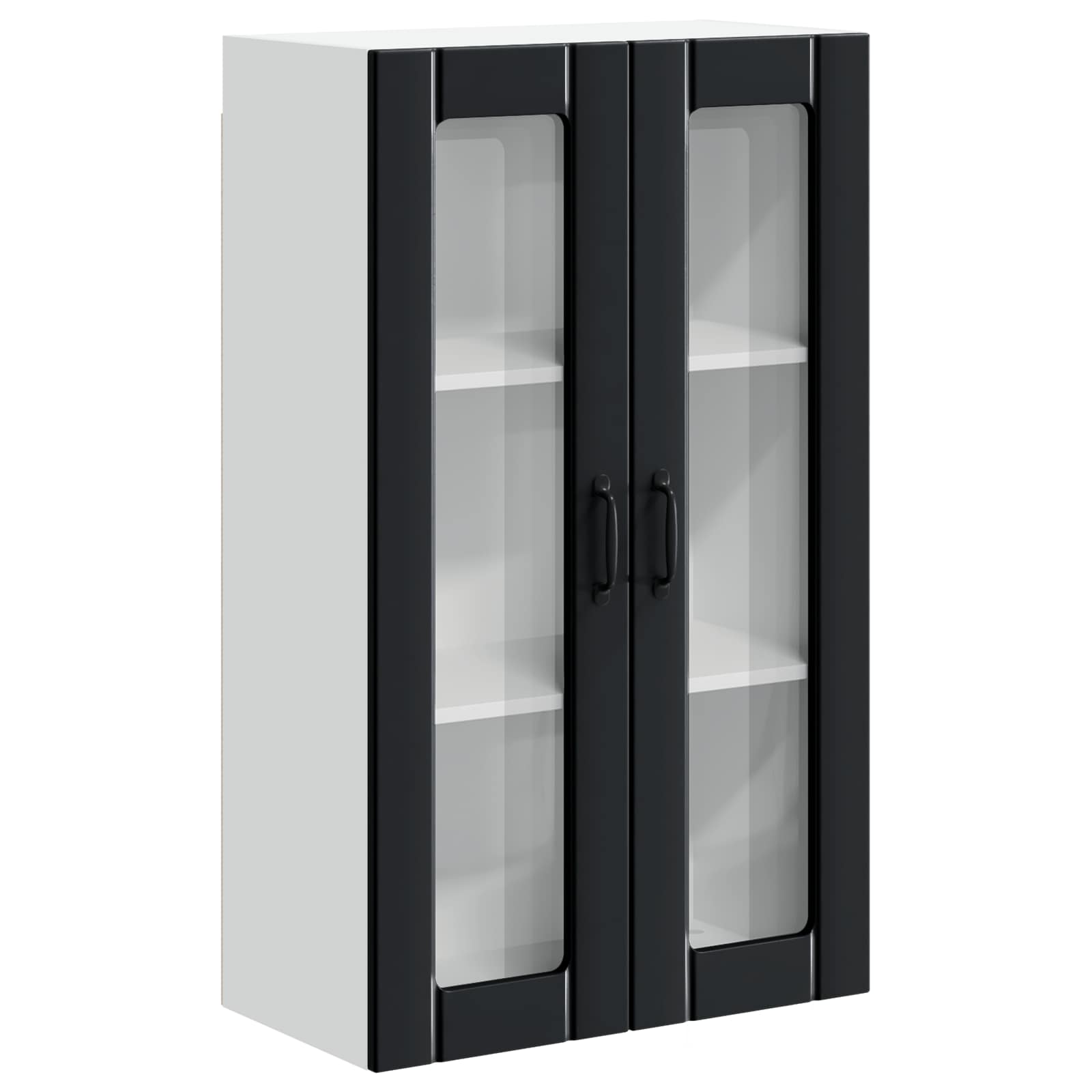 Zidni stakleni ormarić Lucca Crna 60 x 31 x 100 cm