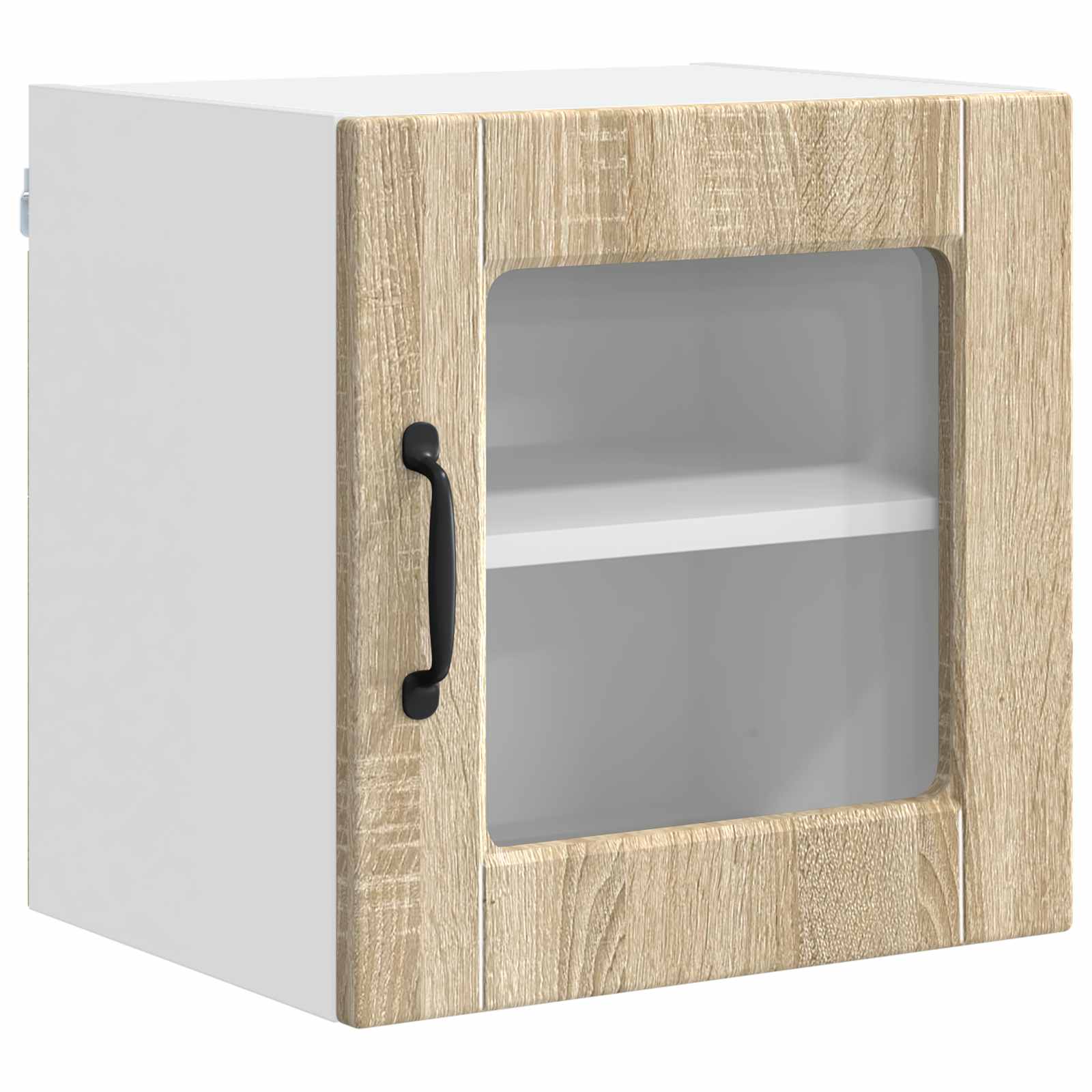 Zidni stakleni ormarić 2 pcs Sonoma hrast 40 x 31 x 40 cm