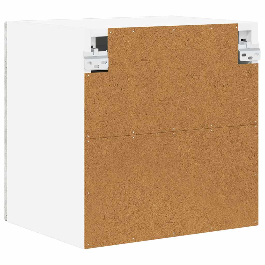 Zidni stakleni ormarić 2 pcs Betonski sivi 40 x 31 x 40 cm