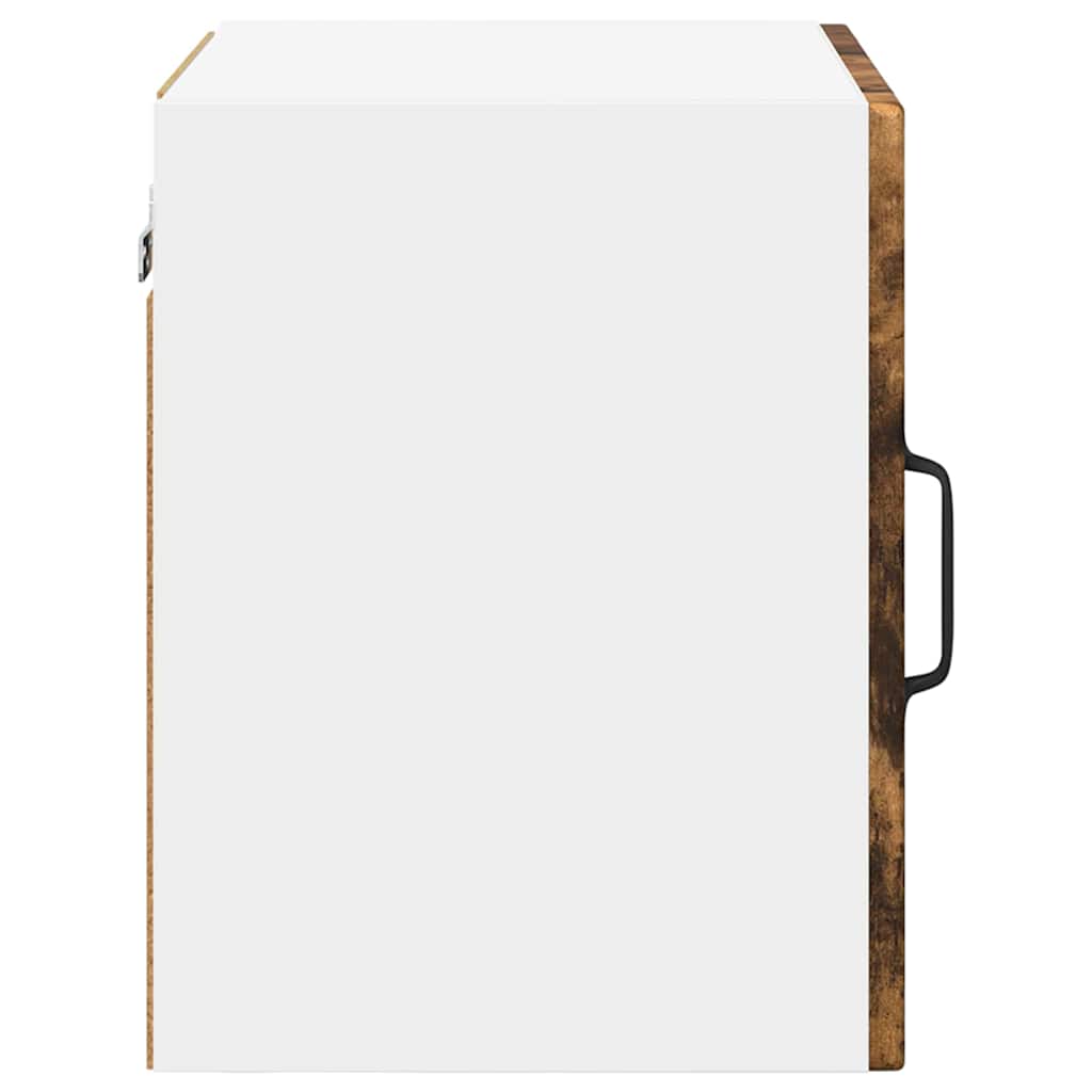 Zidni stakleni ormarić 2 pcs Dimljeni hrast 40 x 31 x 40 cm