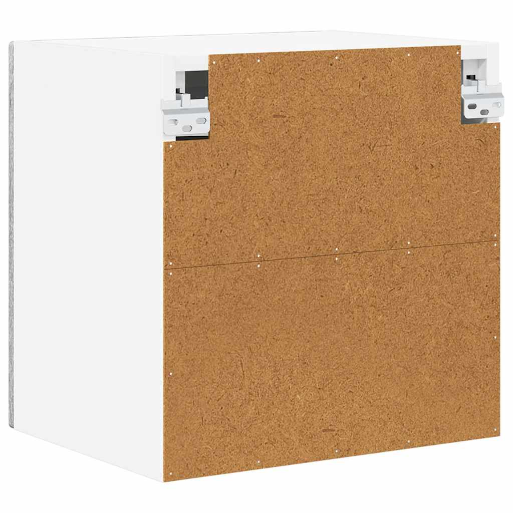 Zidni stakleni ormarić 2 pcs Siva Sonoma 40 x 31 x 40 cm