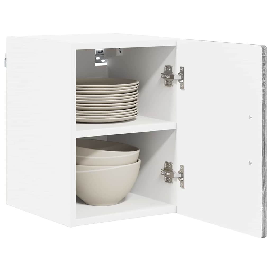 Ormar za Zid 2 pcs Siva Sonoma 30 x 31 x 40 cm