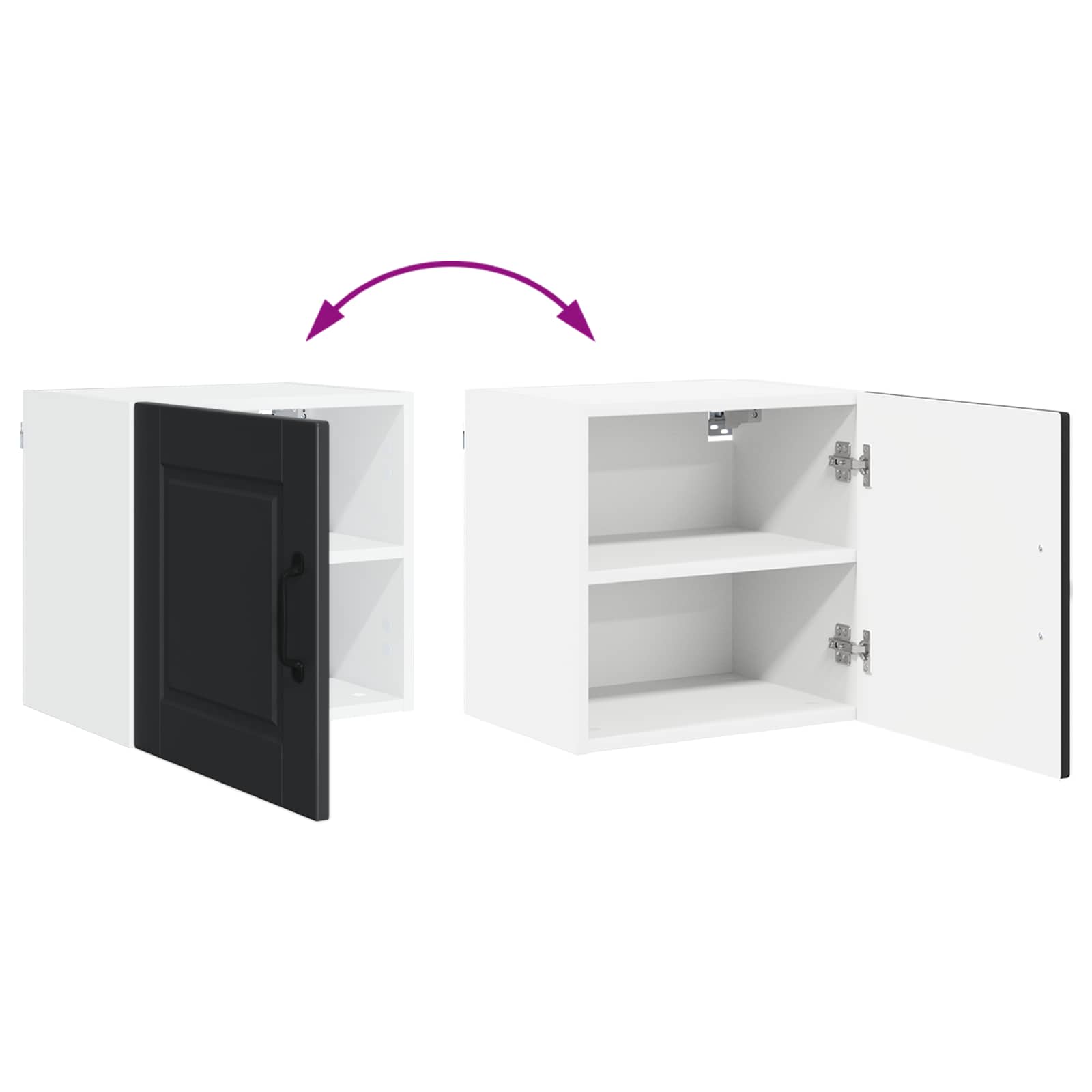Ormar za Zid Crna 40 x 31 x 40 cm Konstruirano drvo