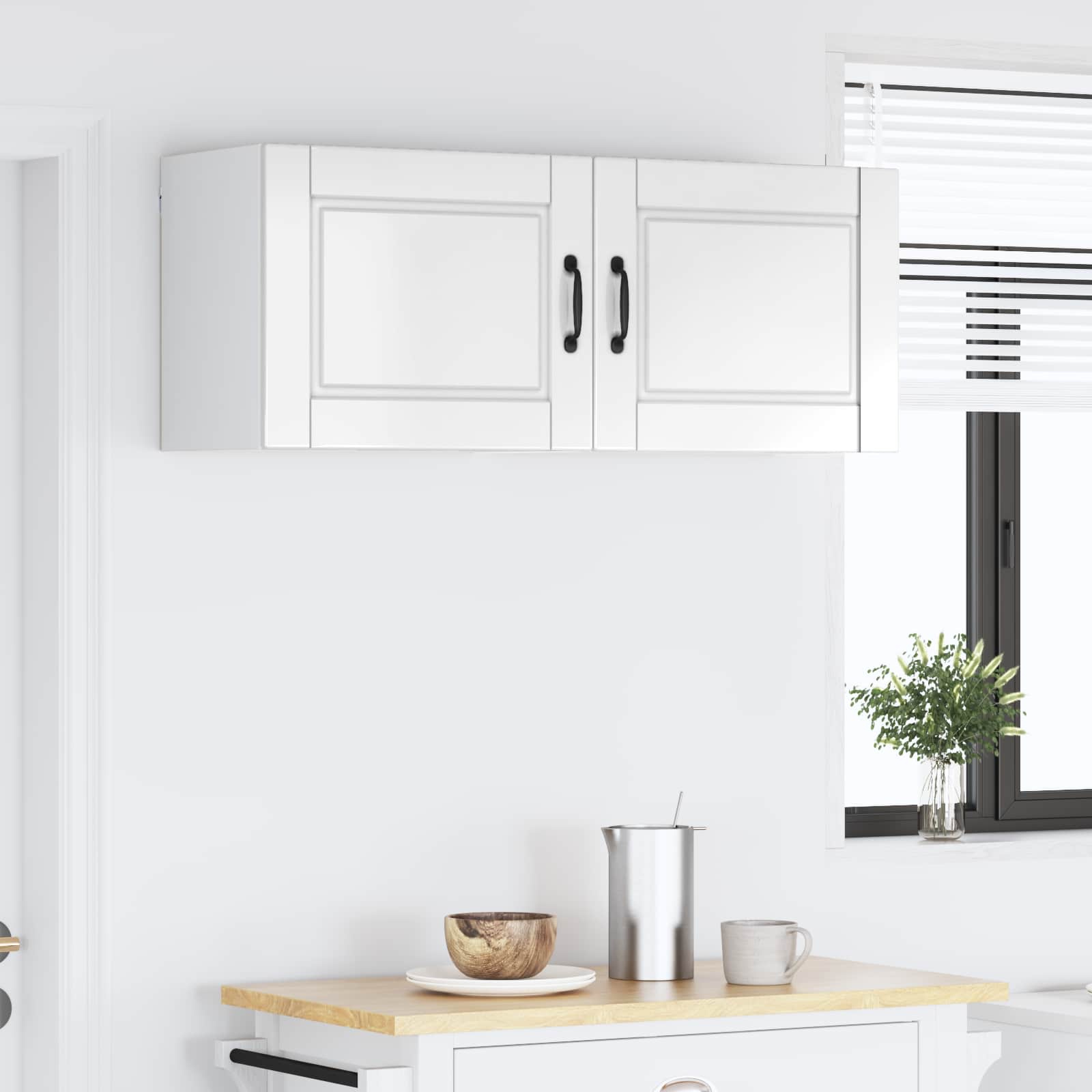 Ormar za Zid 2 pcs Visoki sjaj bijela 50 x 31 x 40 cm