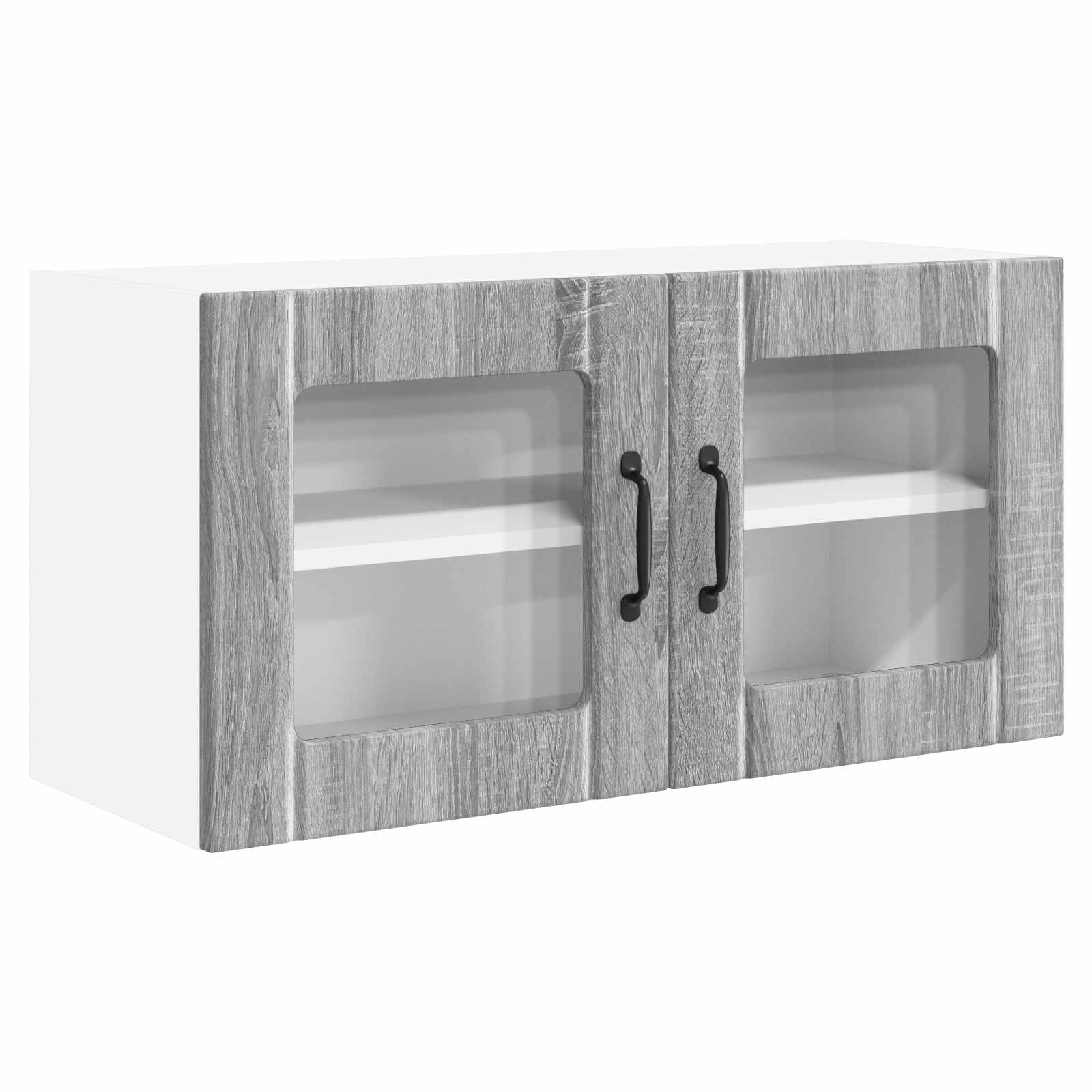 Zidni stakleni ormarić Siva Sonoma 80 x 31 x 40 cm