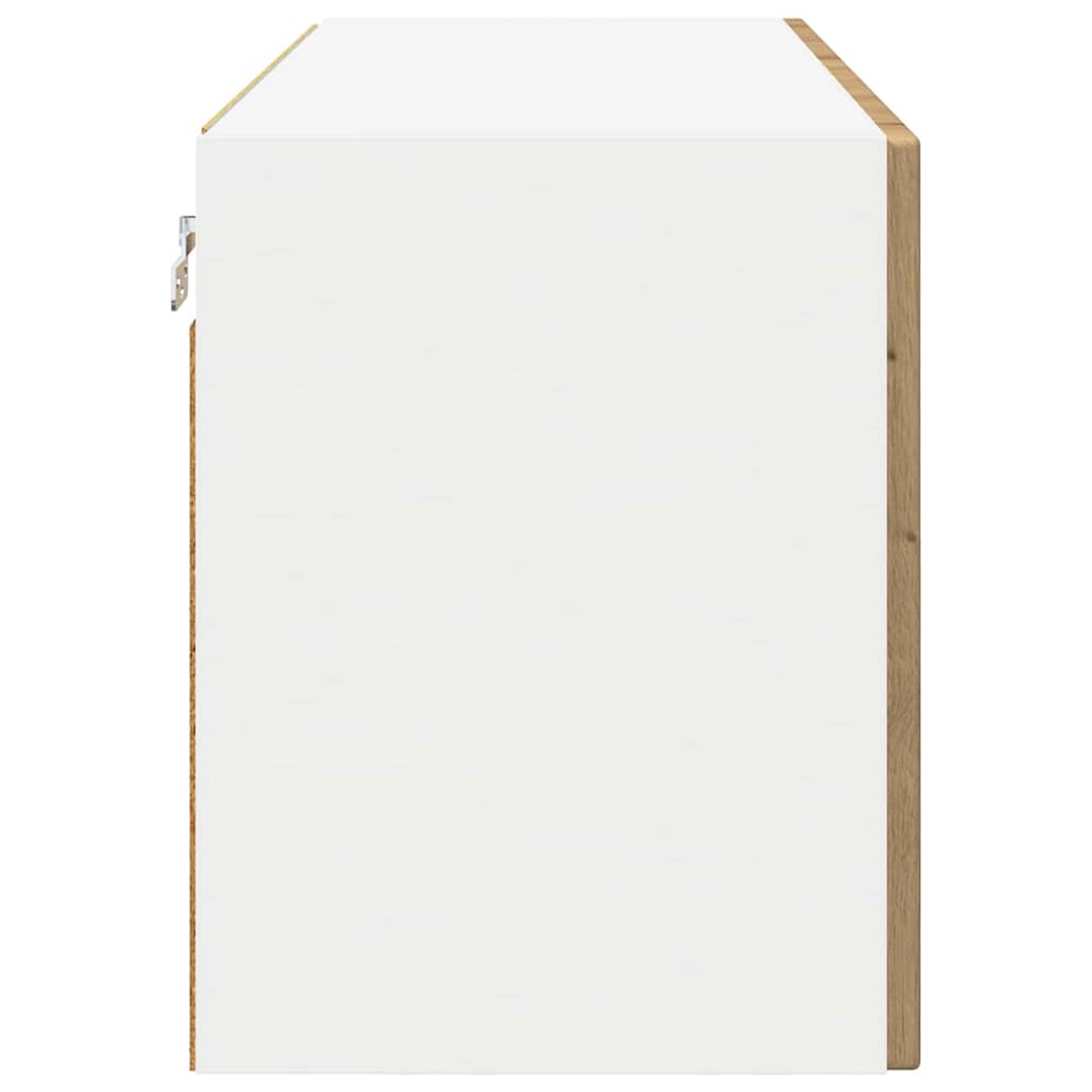 Zidni stakleni ormarić Umjetnički hrast 80 x 31 x 40 cm