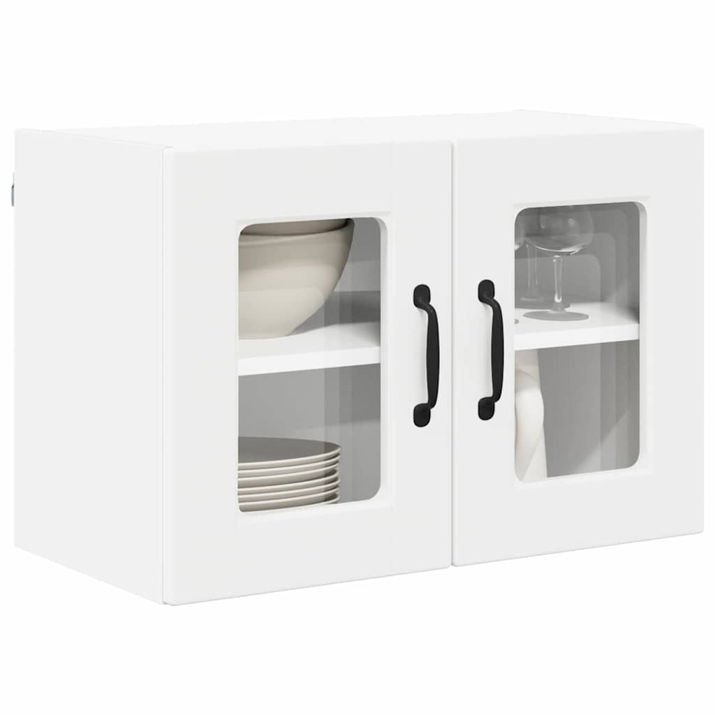 Zidni stakleni ormarić Bijelo 60 x 31 x 40 cm Konstruirano drvo